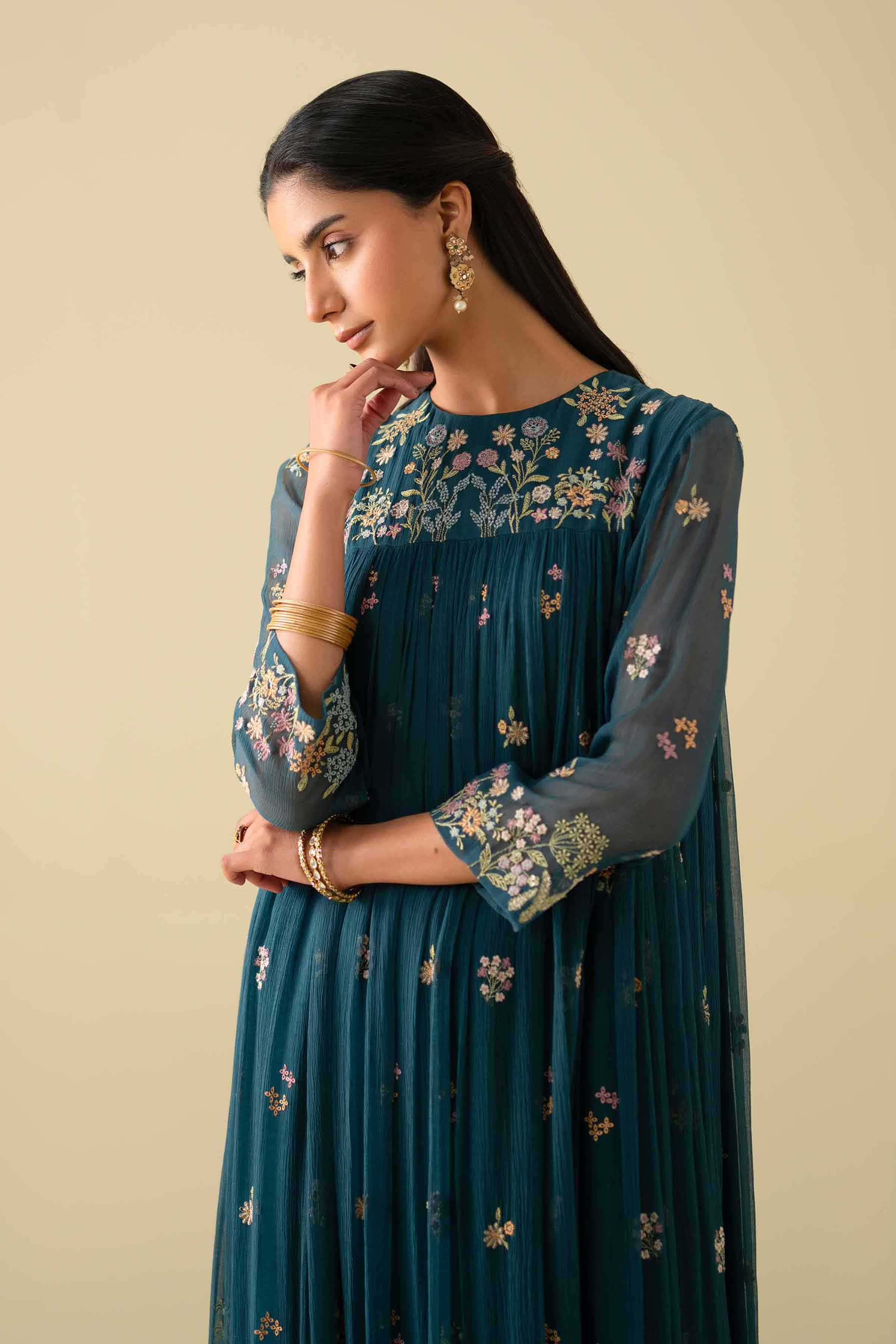 Embroidered Dress - KFE26-05 - Image 7