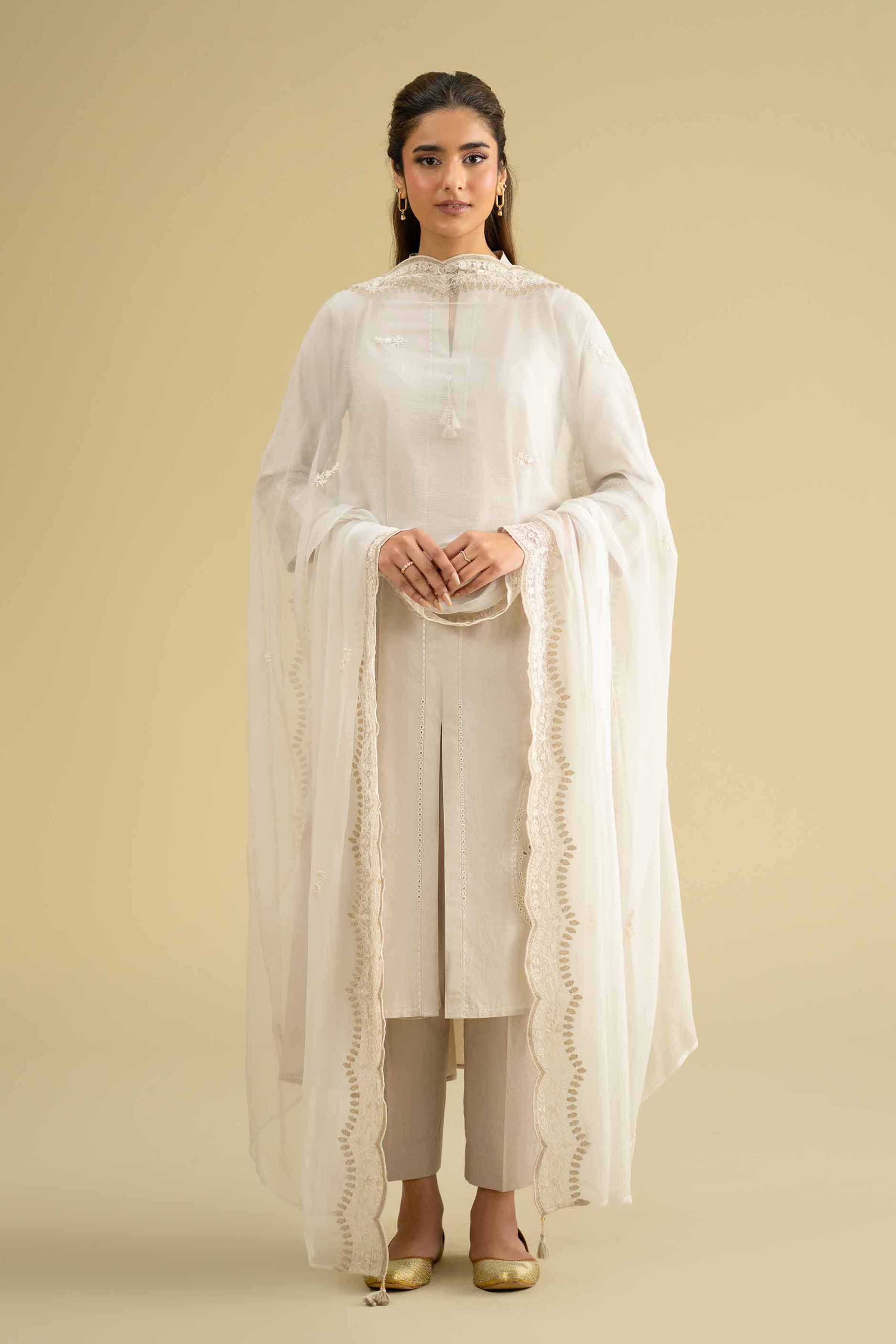 Embroidered Dupatta - KFE26-122 - Image 6