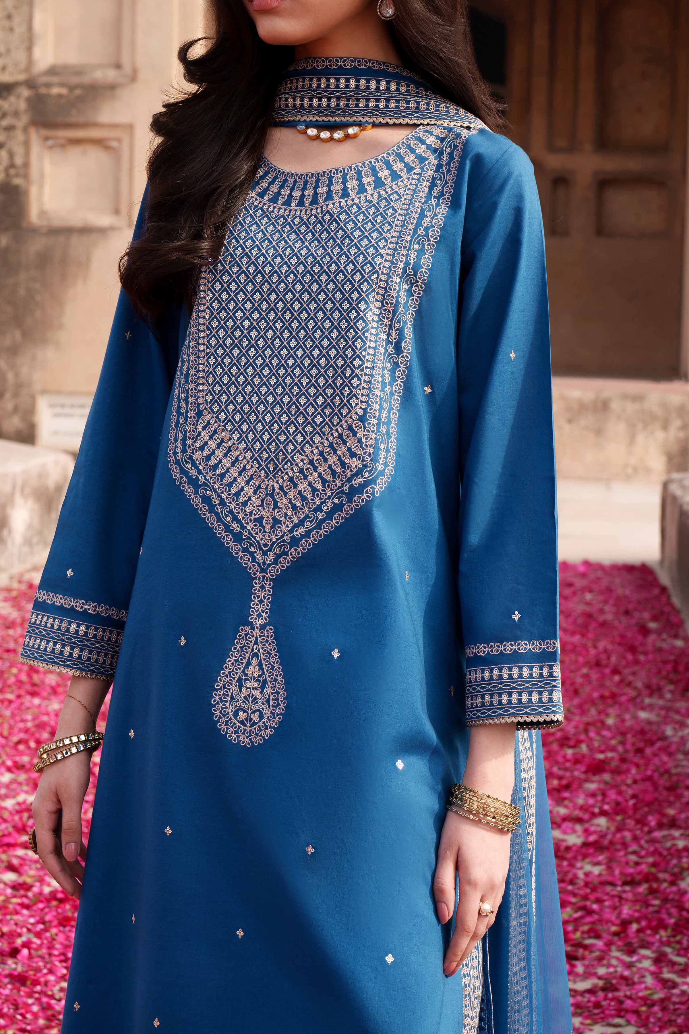 3 Piece - Embroidered Suit - KFE26-133 - Image 10
