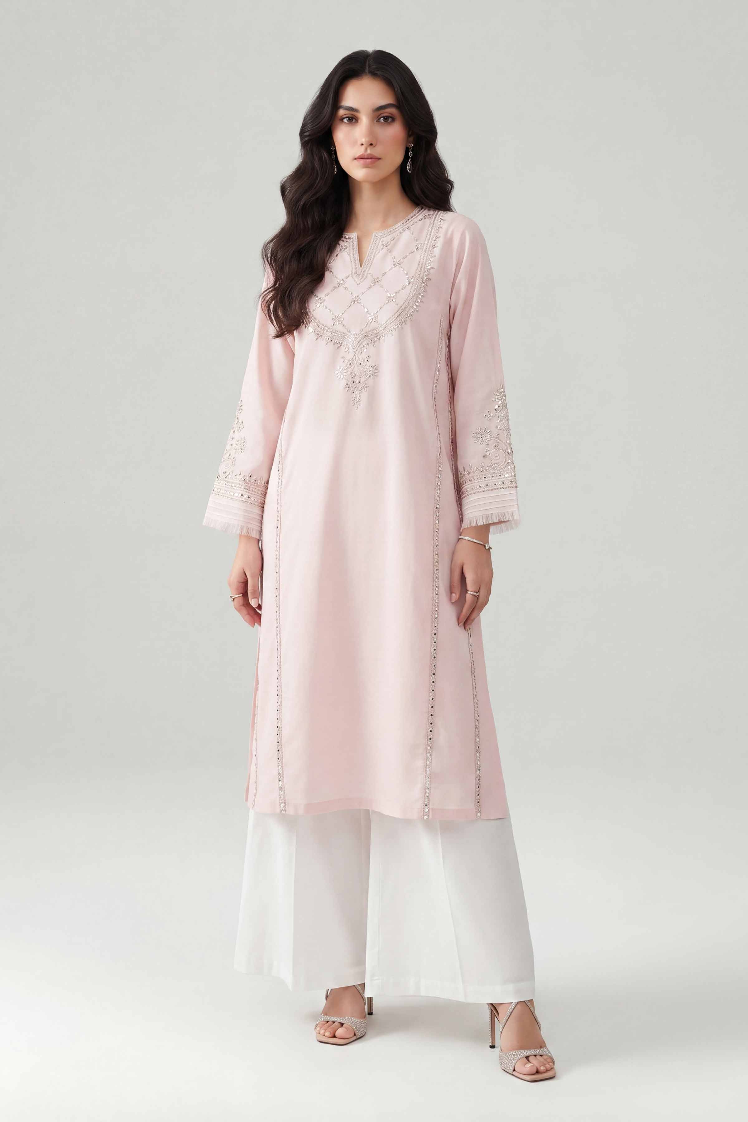 Embroidered Kurta - KFE26-135 - Image 5