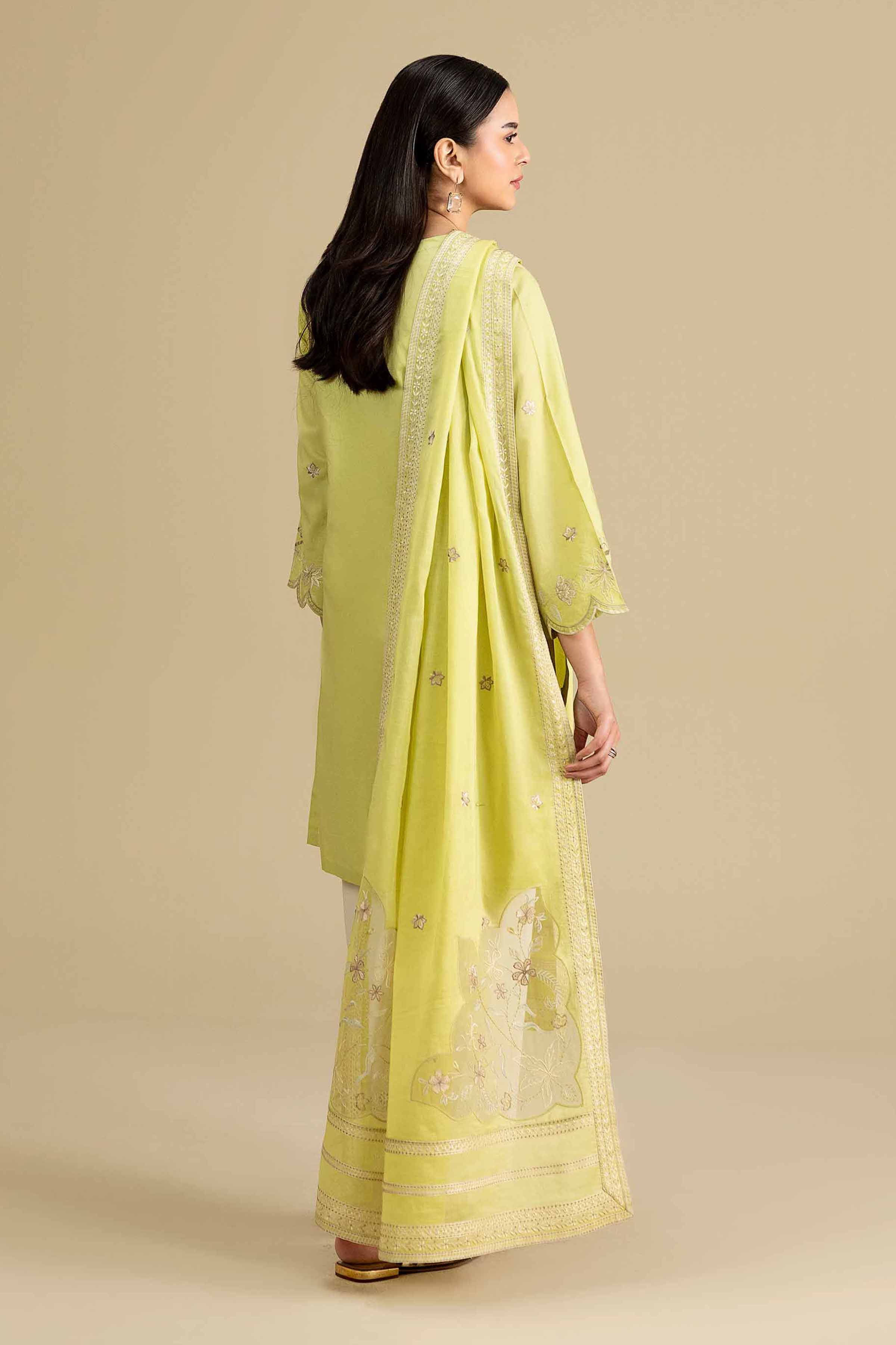 2 Piece - Embroidered Suit - KFE26-145 - Image 4