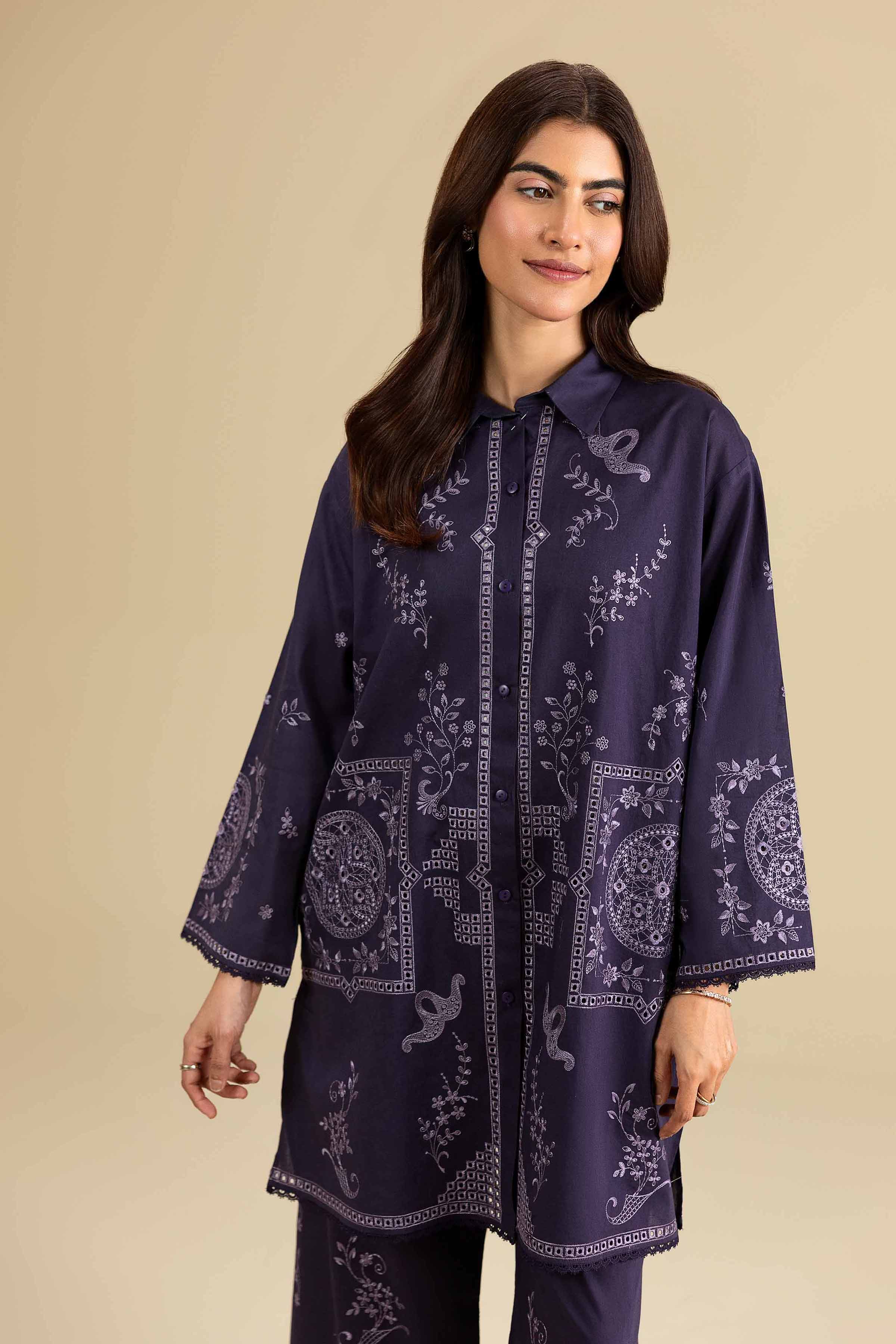 2 Piece - Embroidered Suit - KFE26-156 - Image 2