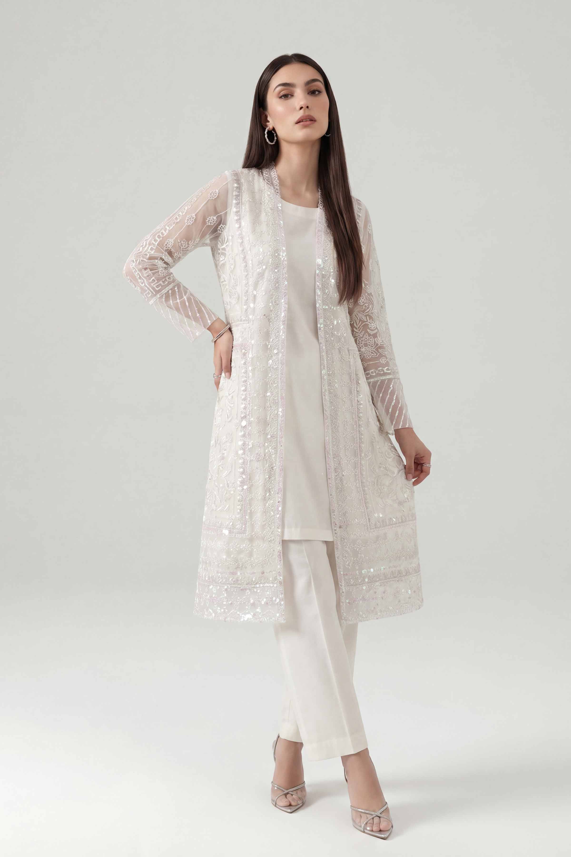 3 Piece - Embroidered Suit - KFE26-180 - Image 4