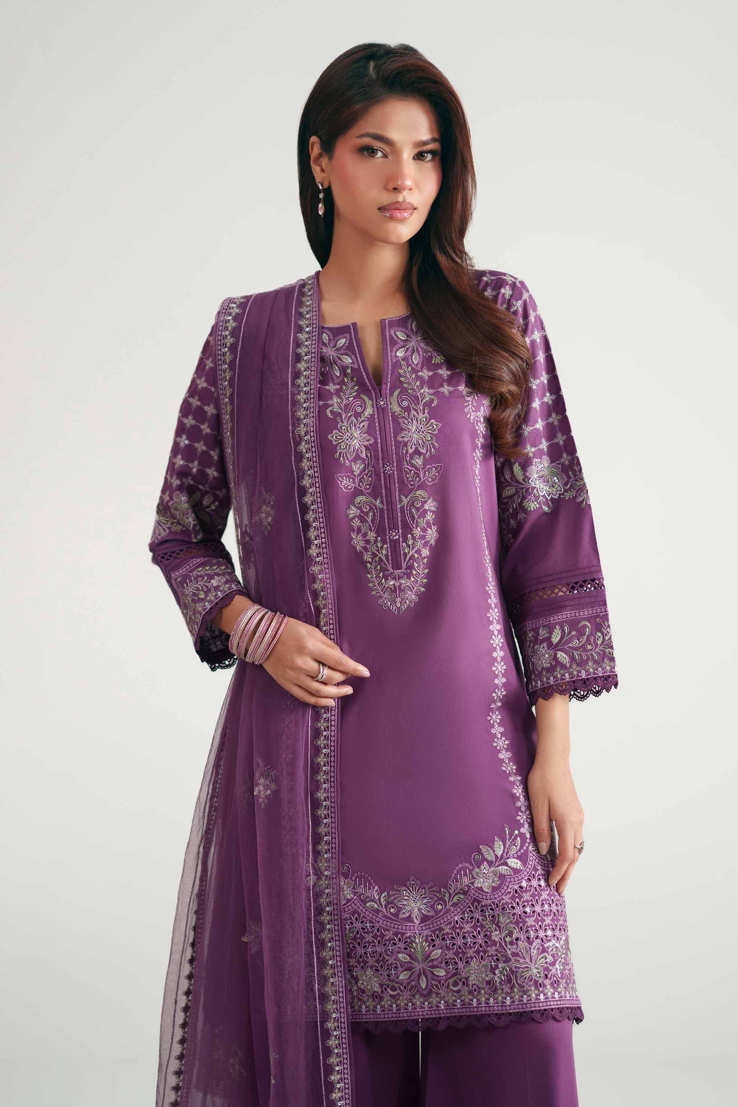 3 Piece - Embroidered Suit - KFE26-181 - Image 7