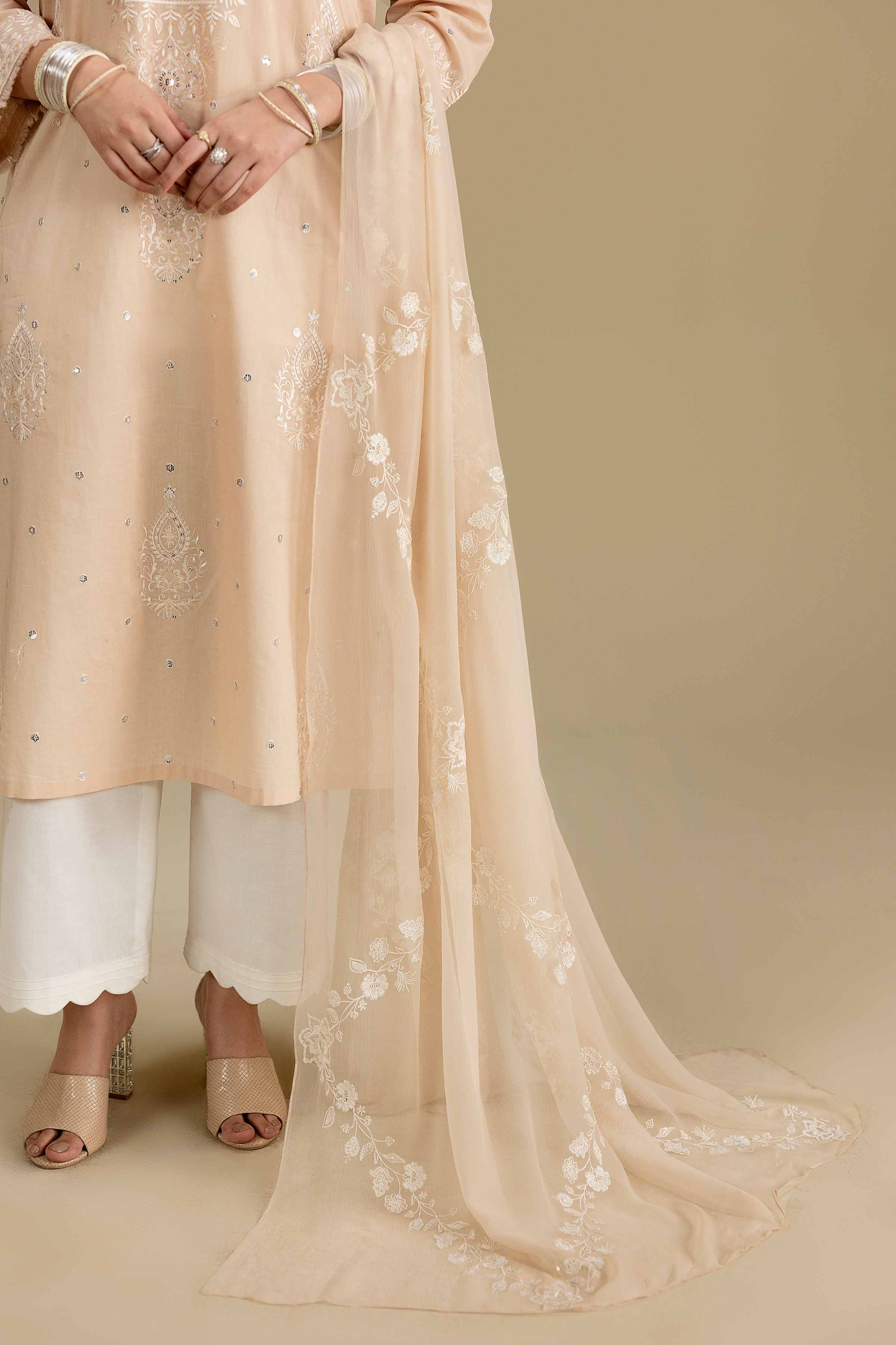 Embroidered Dupatta - KFE26-191 - Image 3