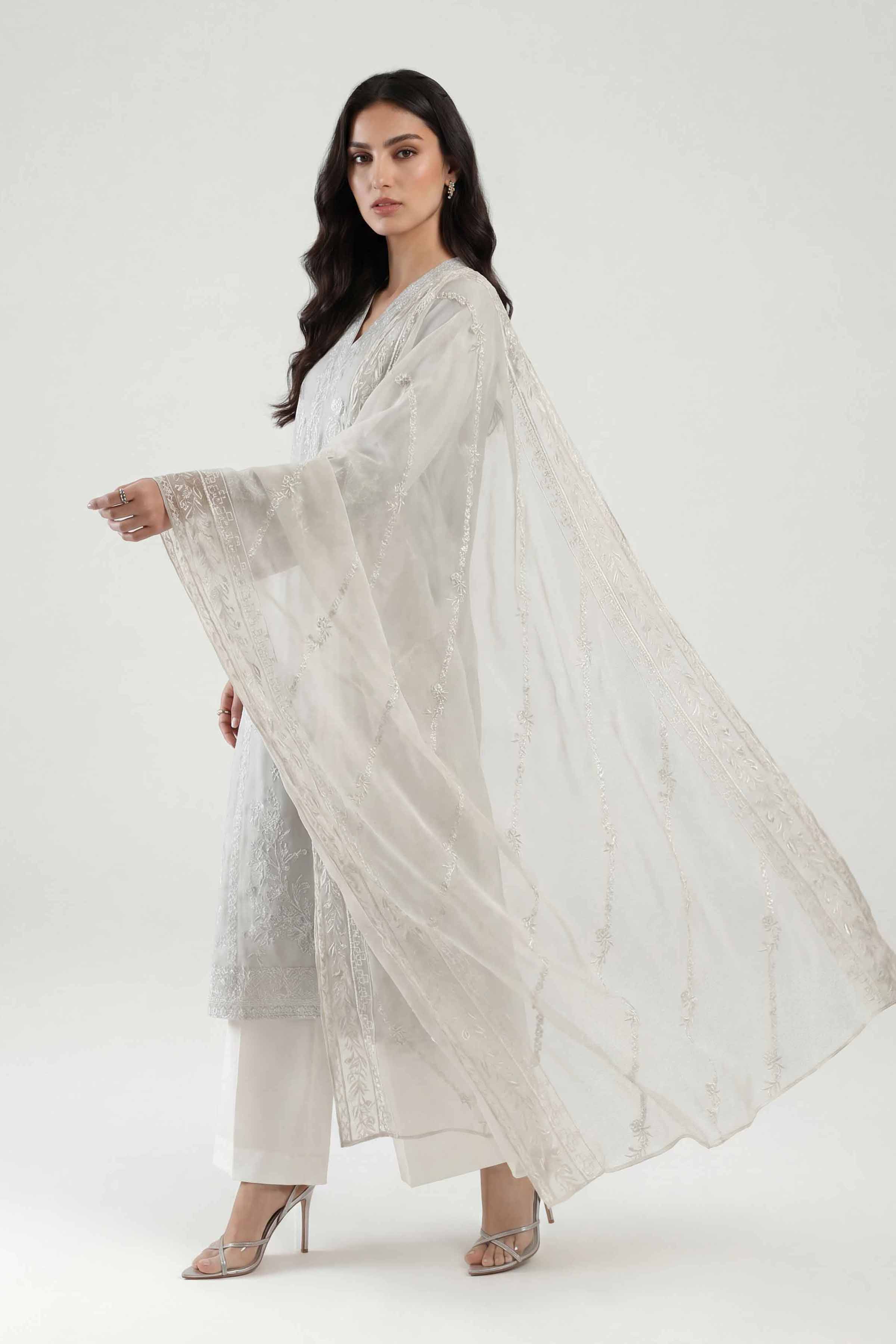 Embroidered Dupatta - KFE26-192 - Image 5