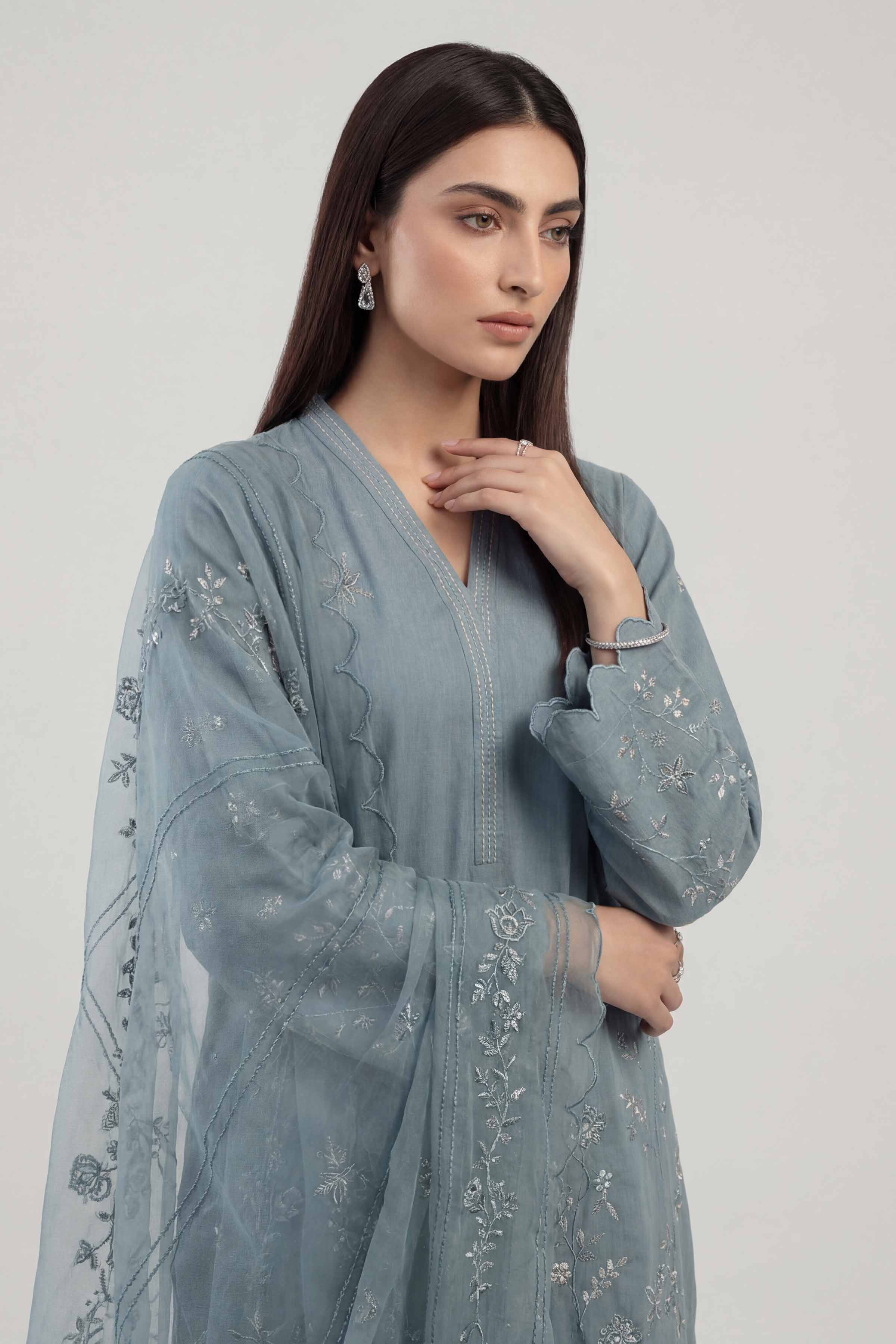 3 Piece - Embroidered Suit - KFE26-220 - Image 2