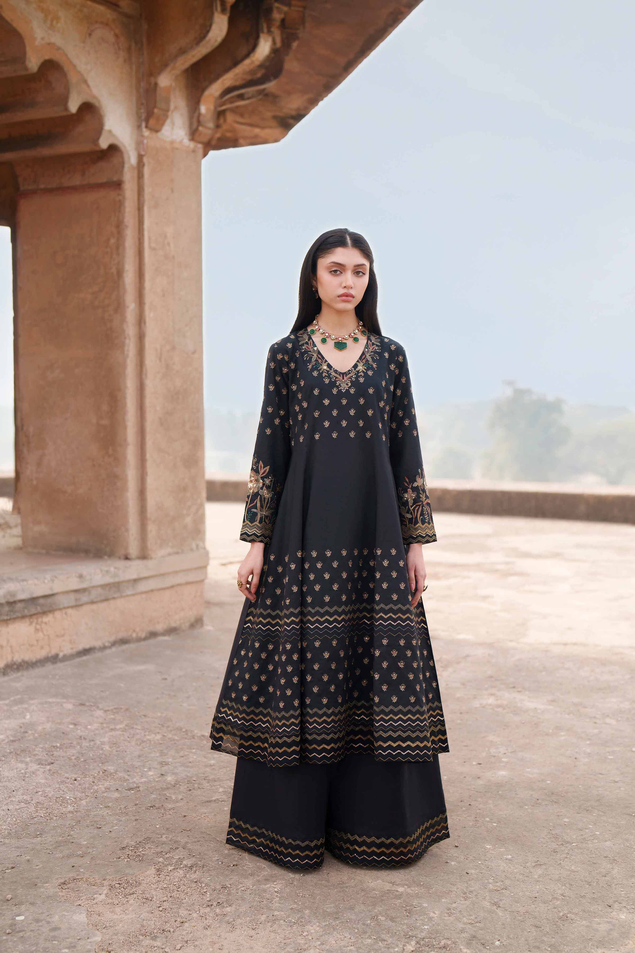 2 Piece - Embroidered Suit - KFE26-67 - Image 4