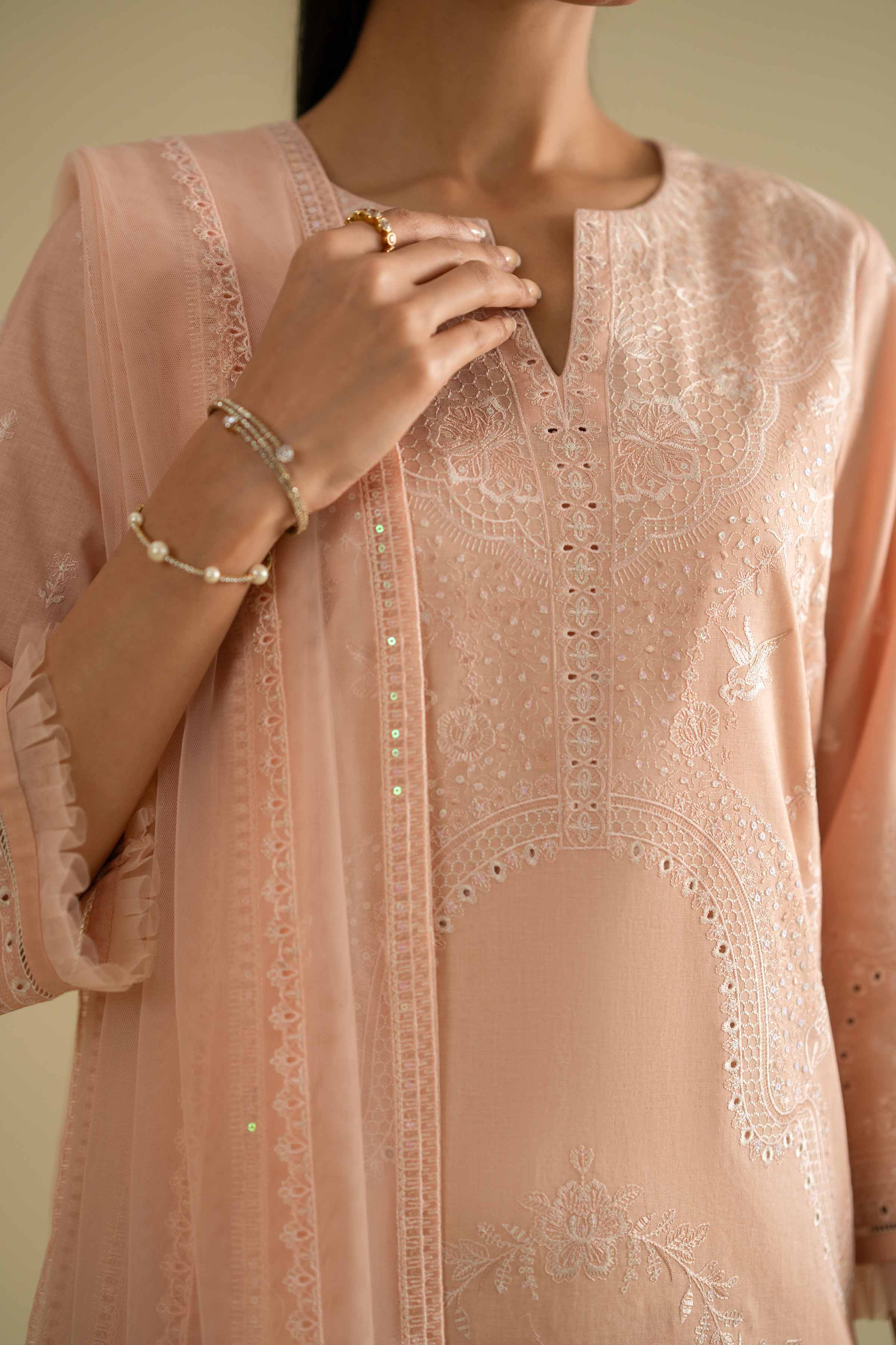 3 Piece - Embroidered Suit - KFE26-90 - Image 6