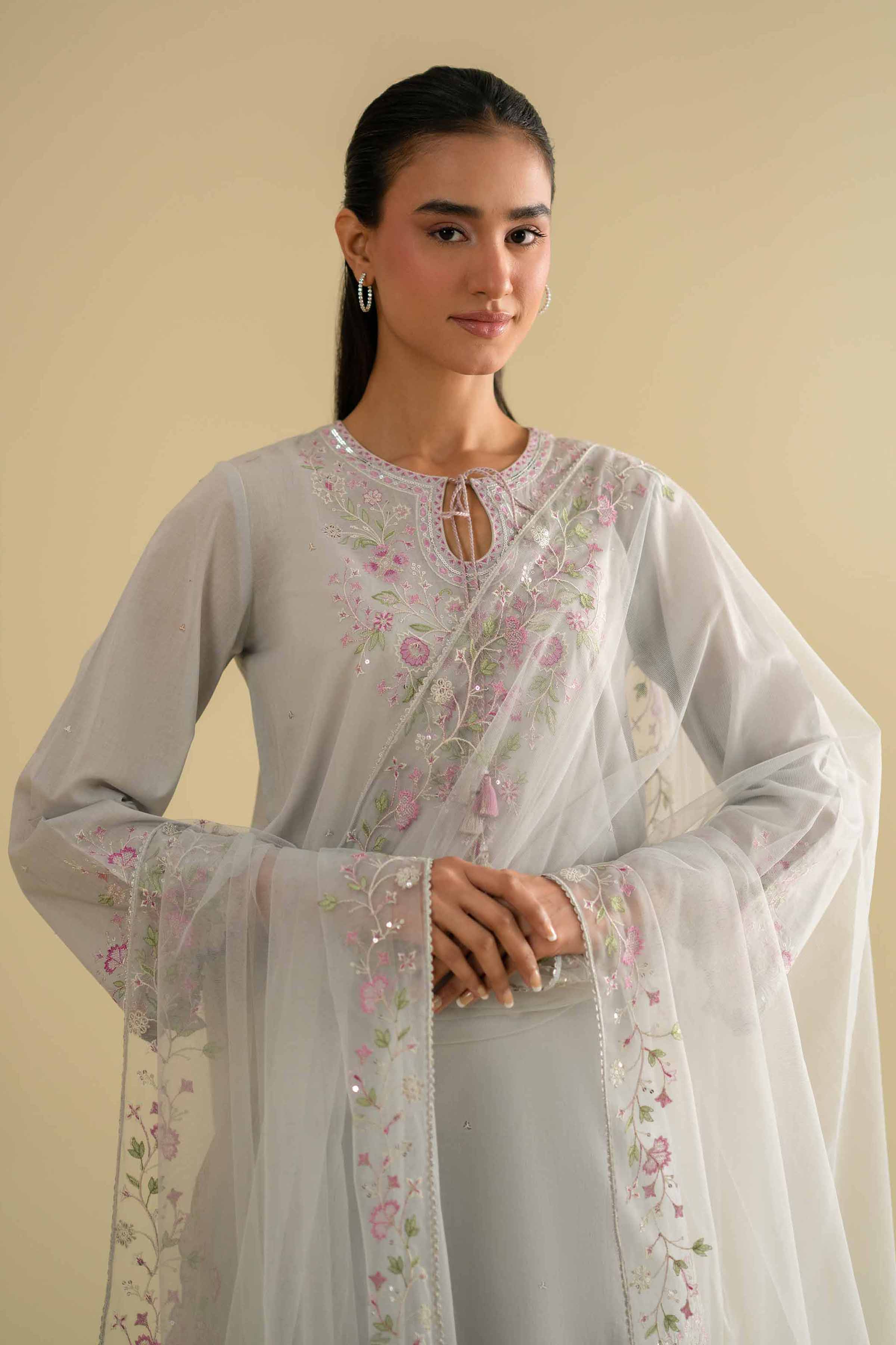 3 Piece - Embroidered Suit - KFE26-95 - Image 7