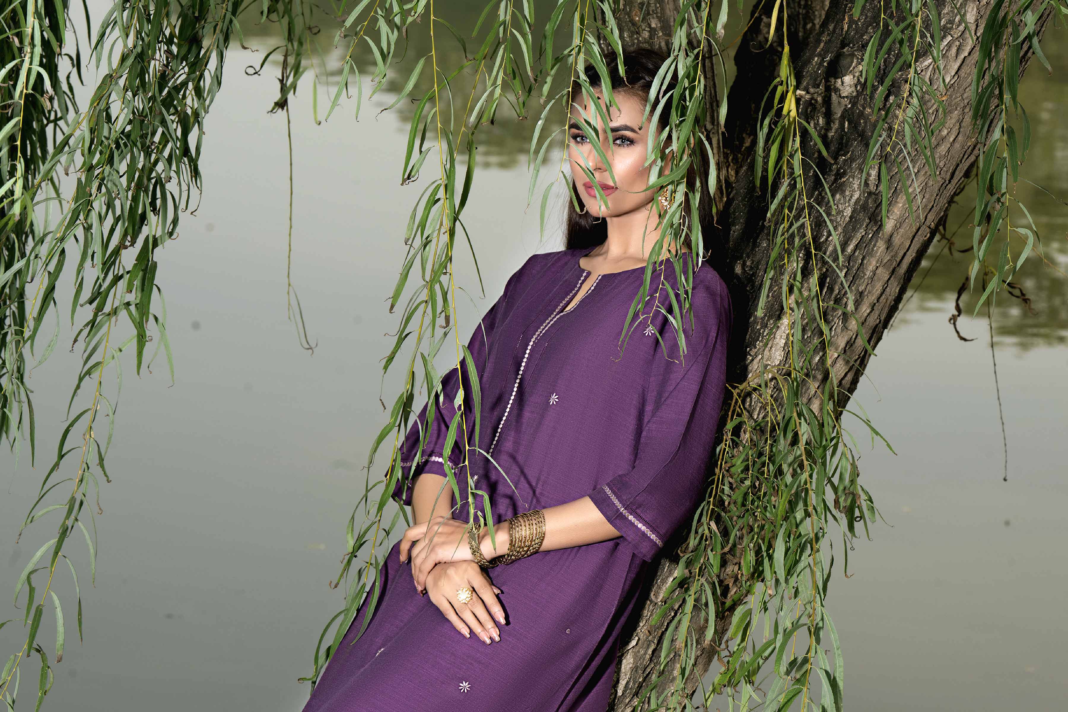 2 Piece - Embroidered Suit - KFS24-05 - Image 4