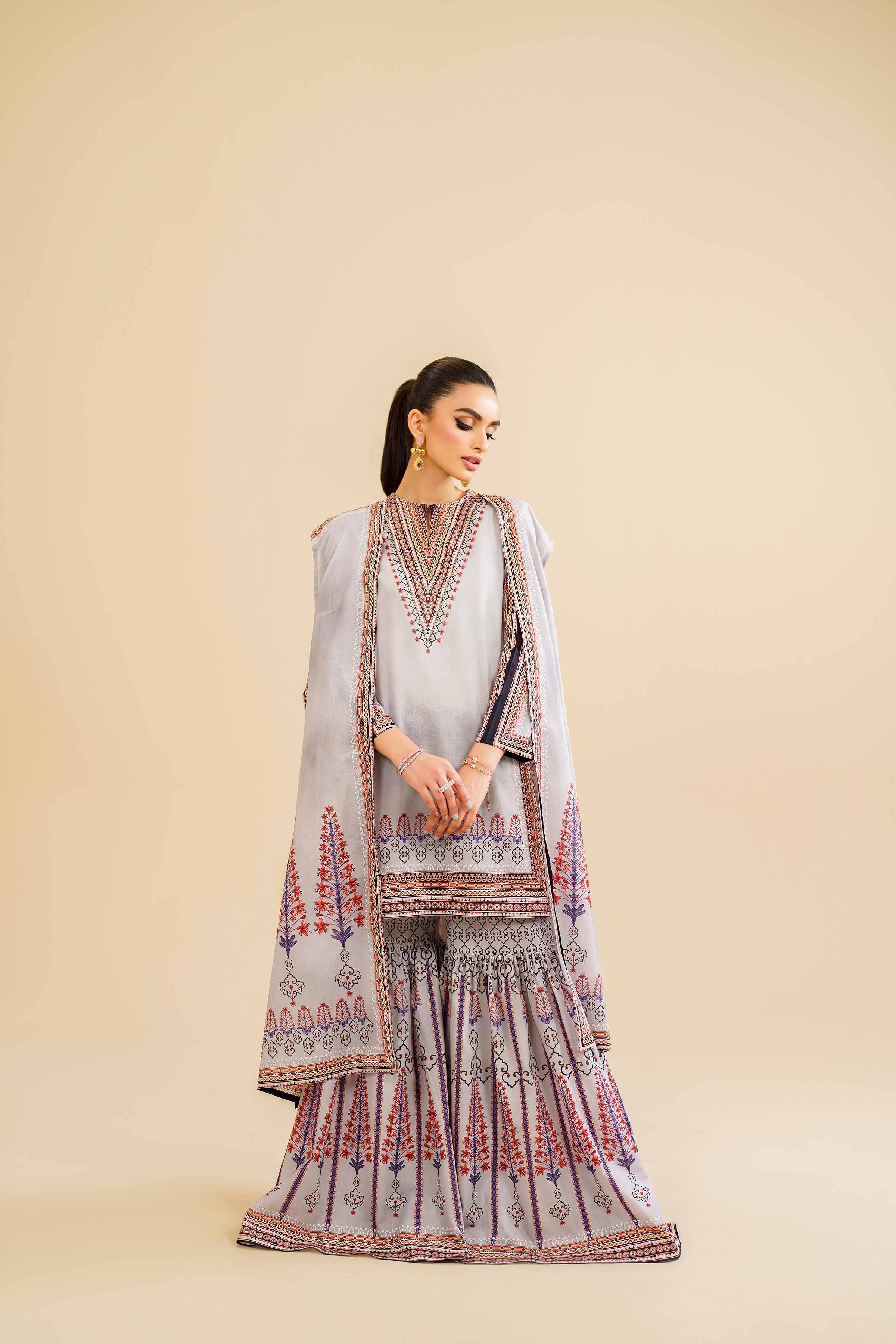 3 Piece - Printed Suit - KFS24-76 - Image 5