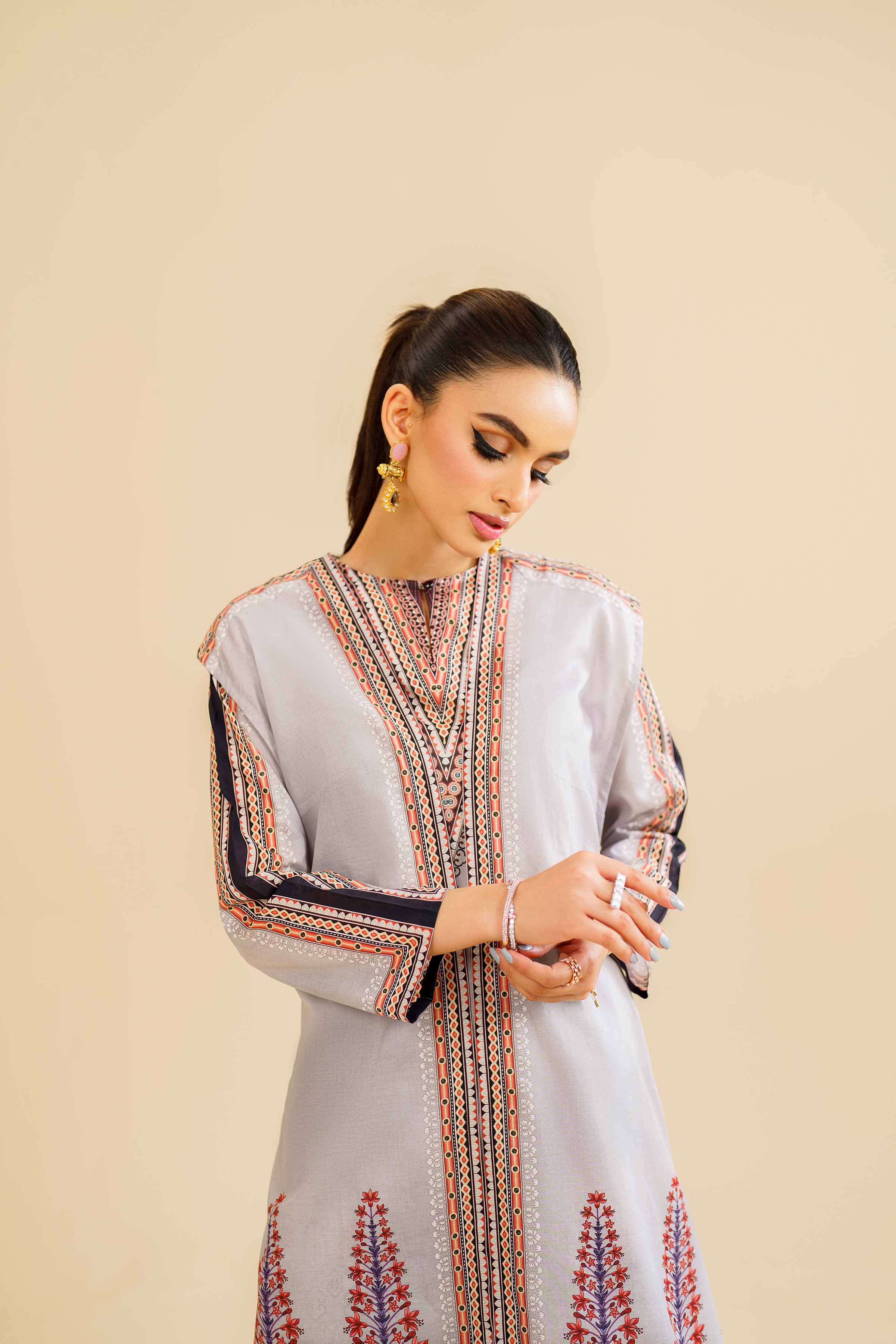 3 Piece - Printed Suit - KFS24-76 - Image 6