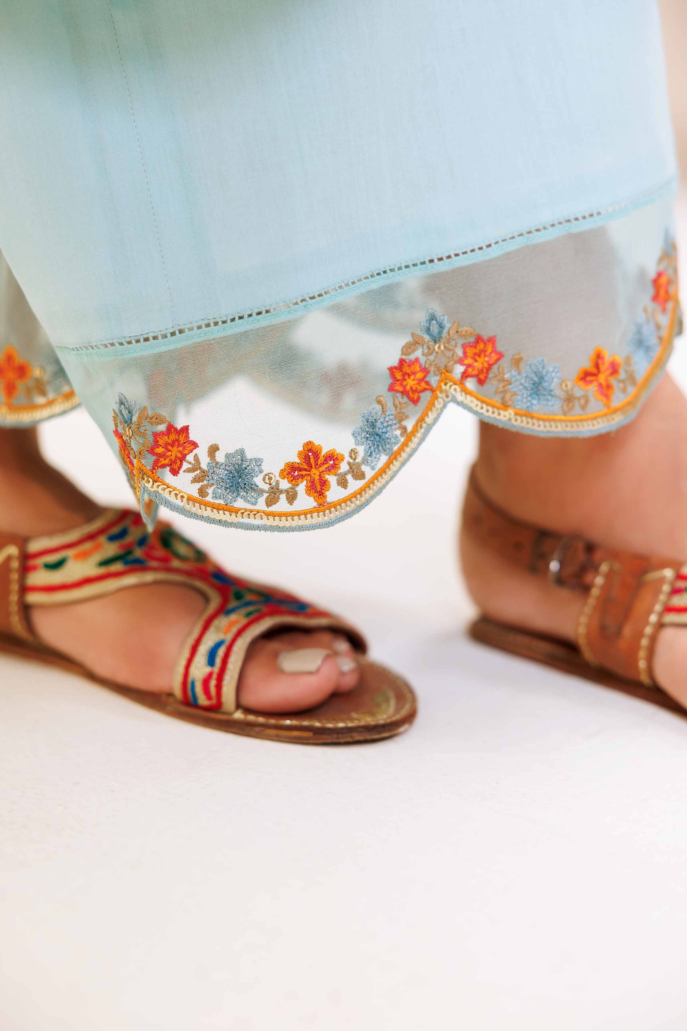 3 Piece - Embroidered Suit - KFS24-80 - Image 10