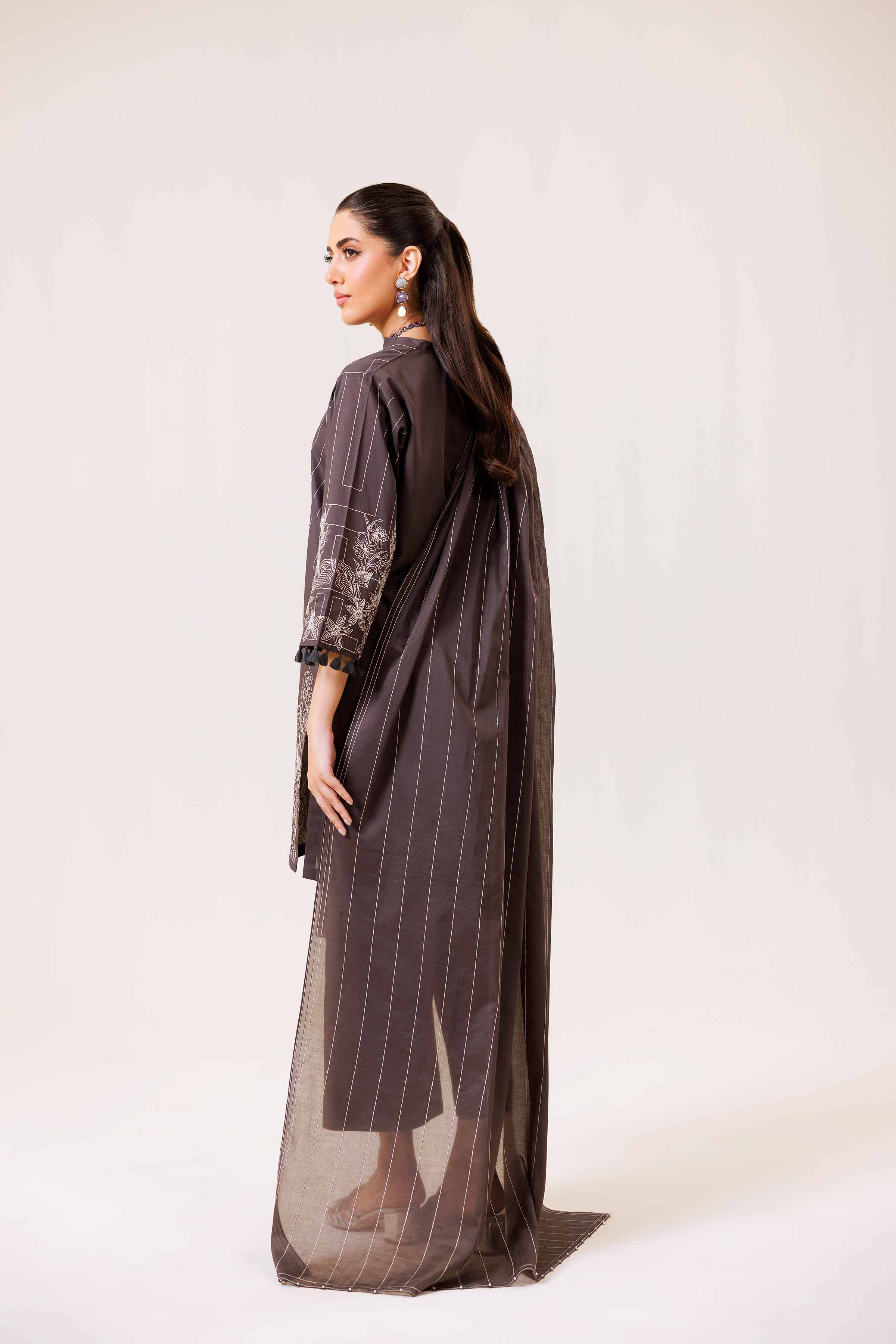 3 Piece - Embroidered Suit - KFS24-86 - Image 3