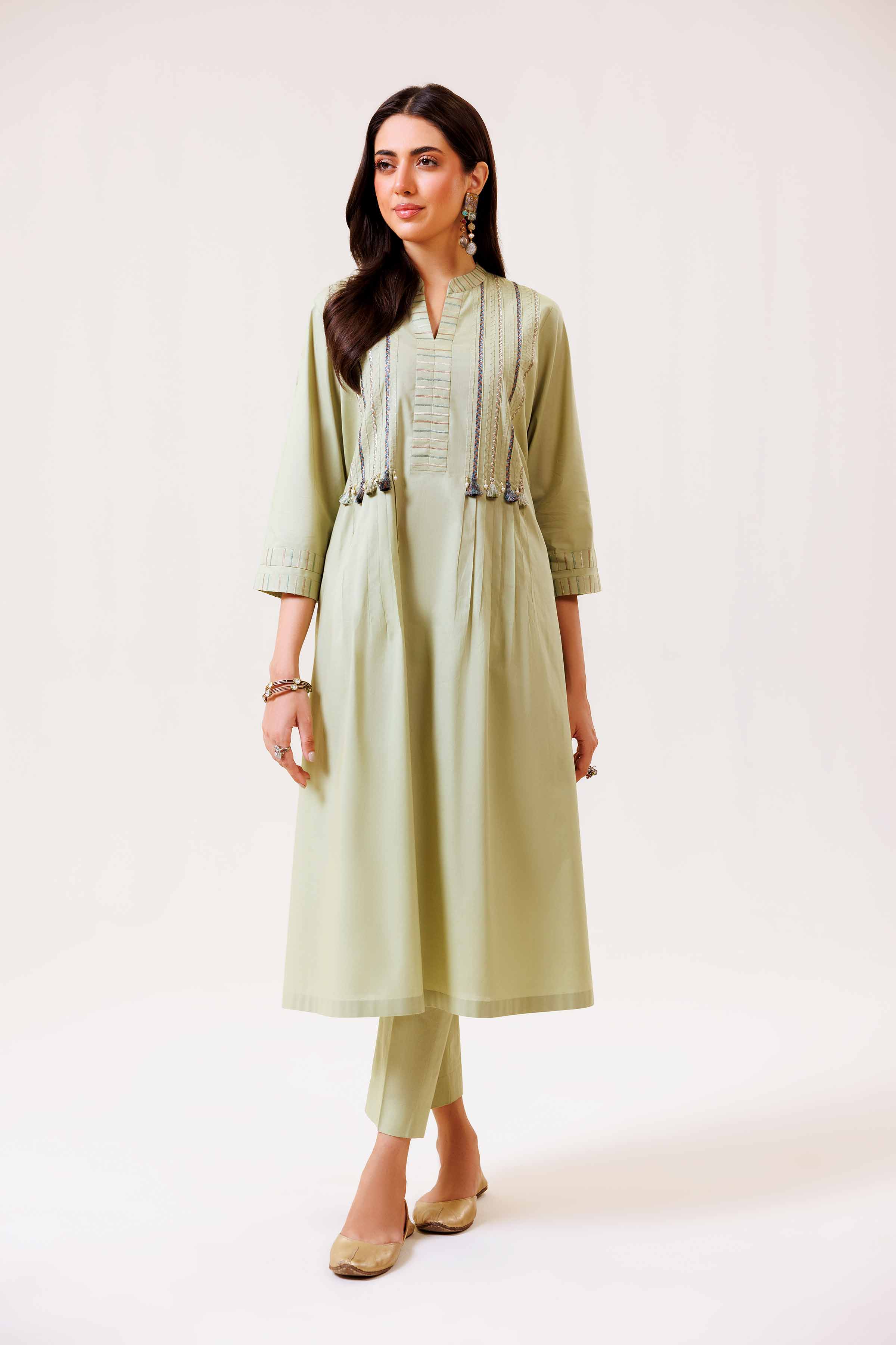 2 Piece - Embroidered Suit - KFS24-92 - Image 2