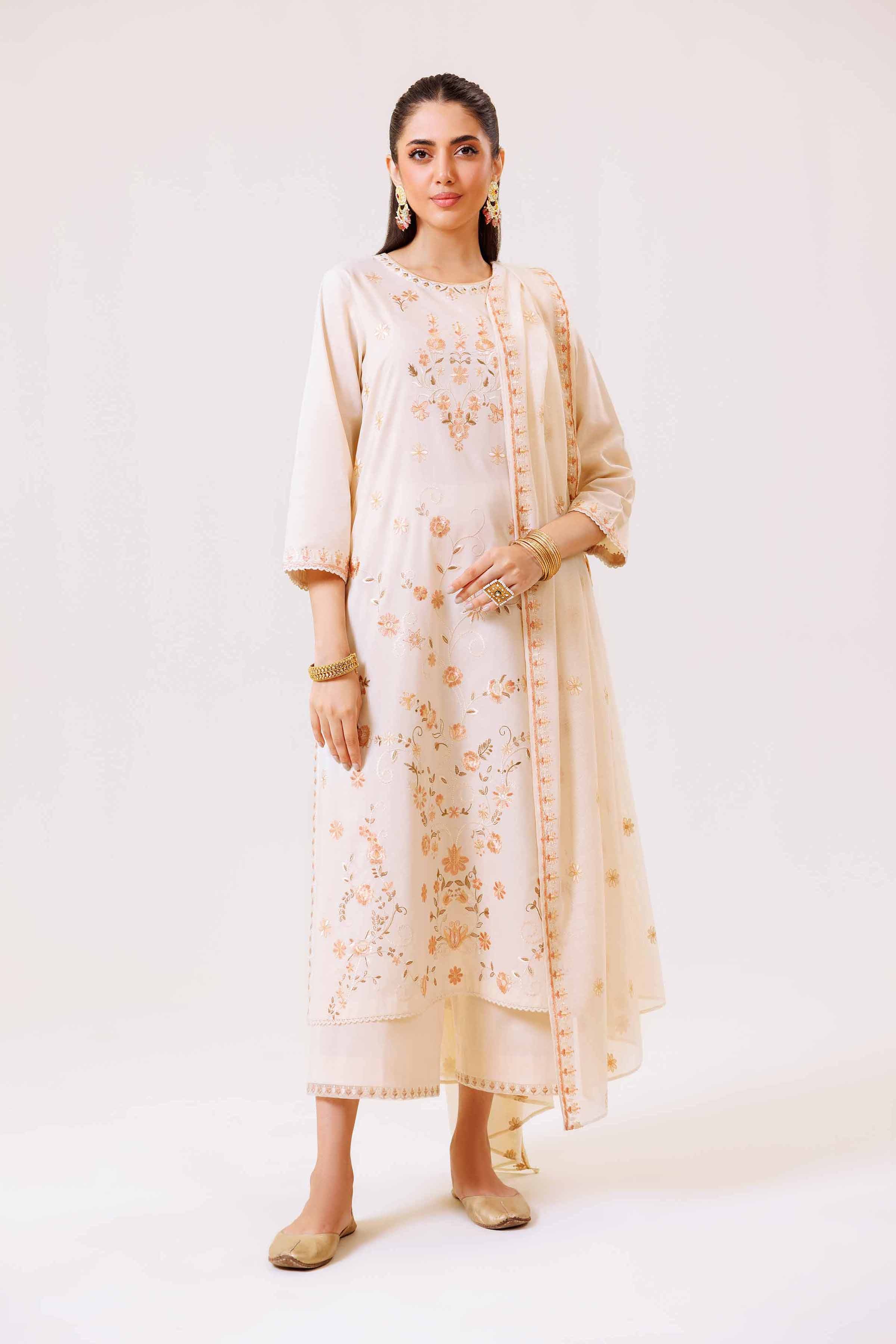 3 Piece - Embroidered Suit - KFS24-97 - Image 2