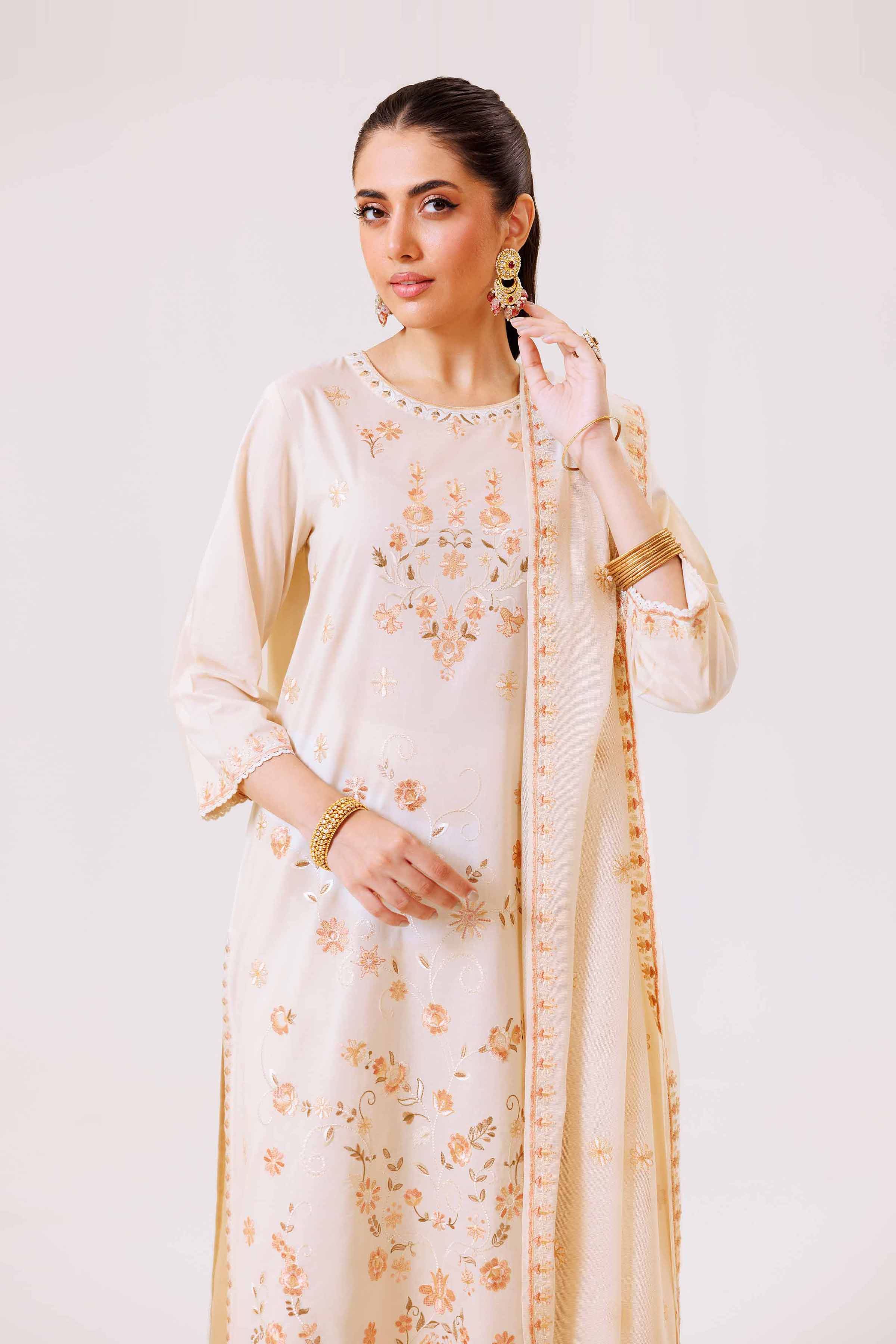 3 Piece - Embroidered Suit - KFS24-97 - Image 5