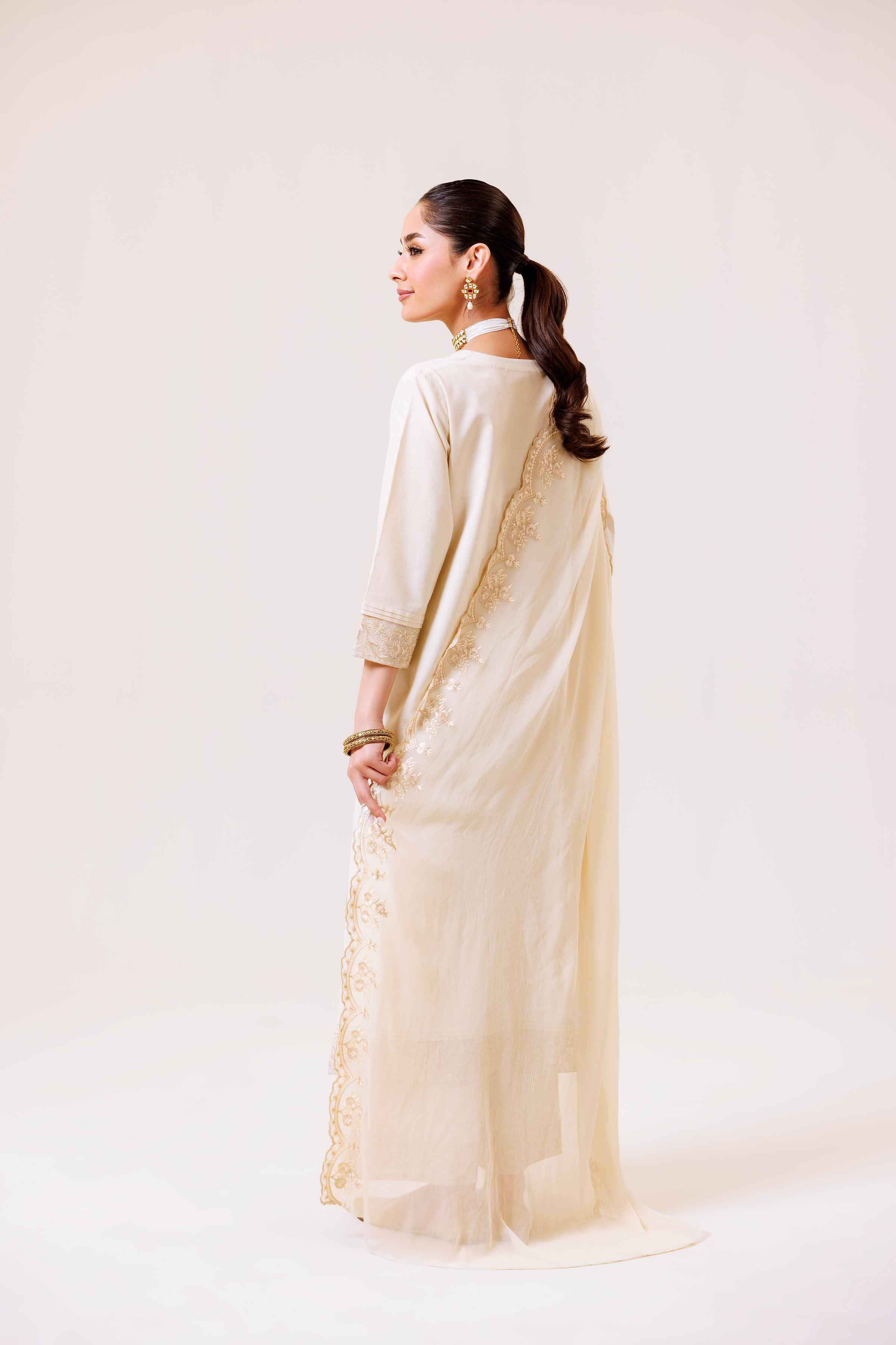 3 Piece - Embroidered Suit - KFS24-99 - Image 3