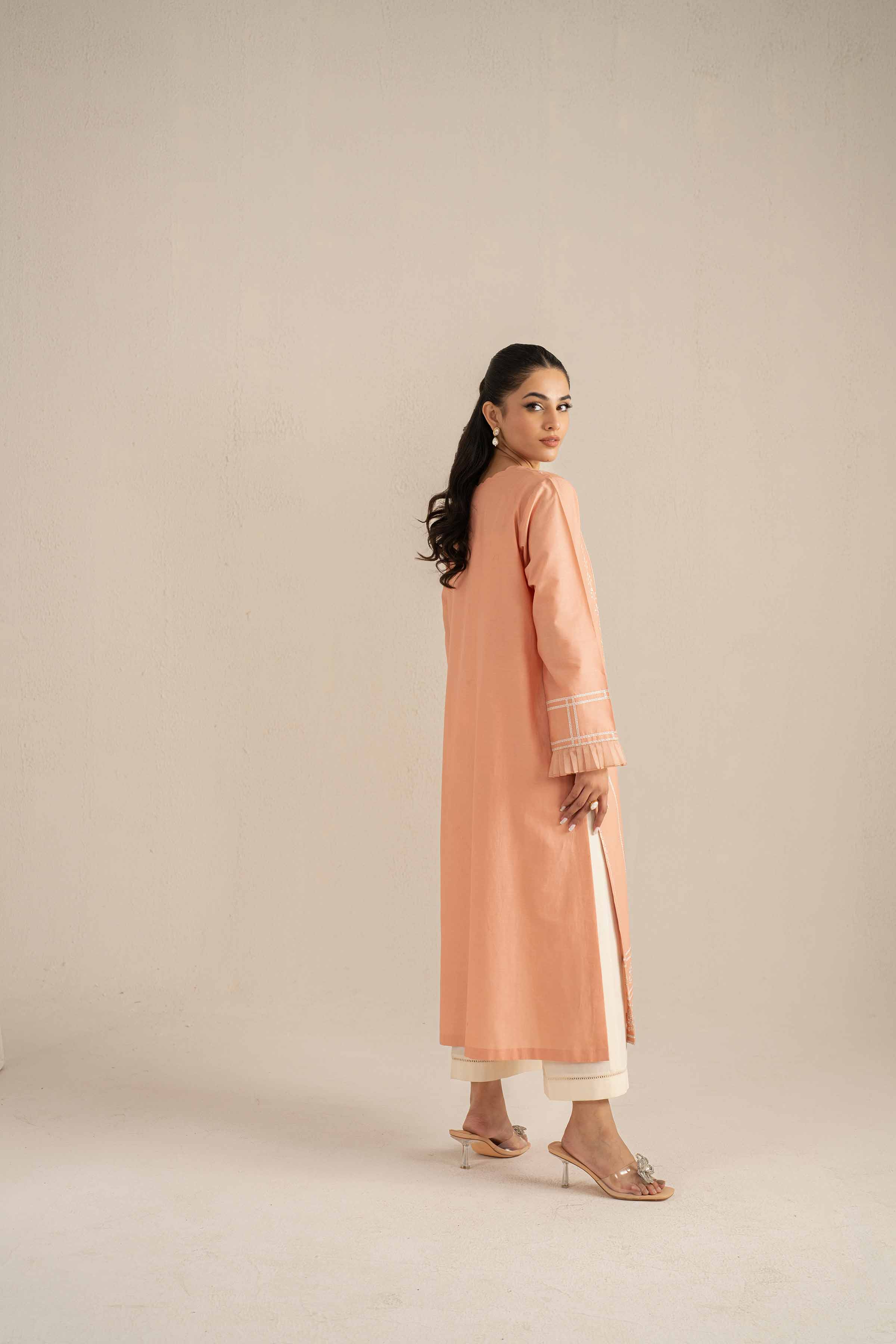 2 Piece - Embroidered Suit - KFS25-05 - Image 3