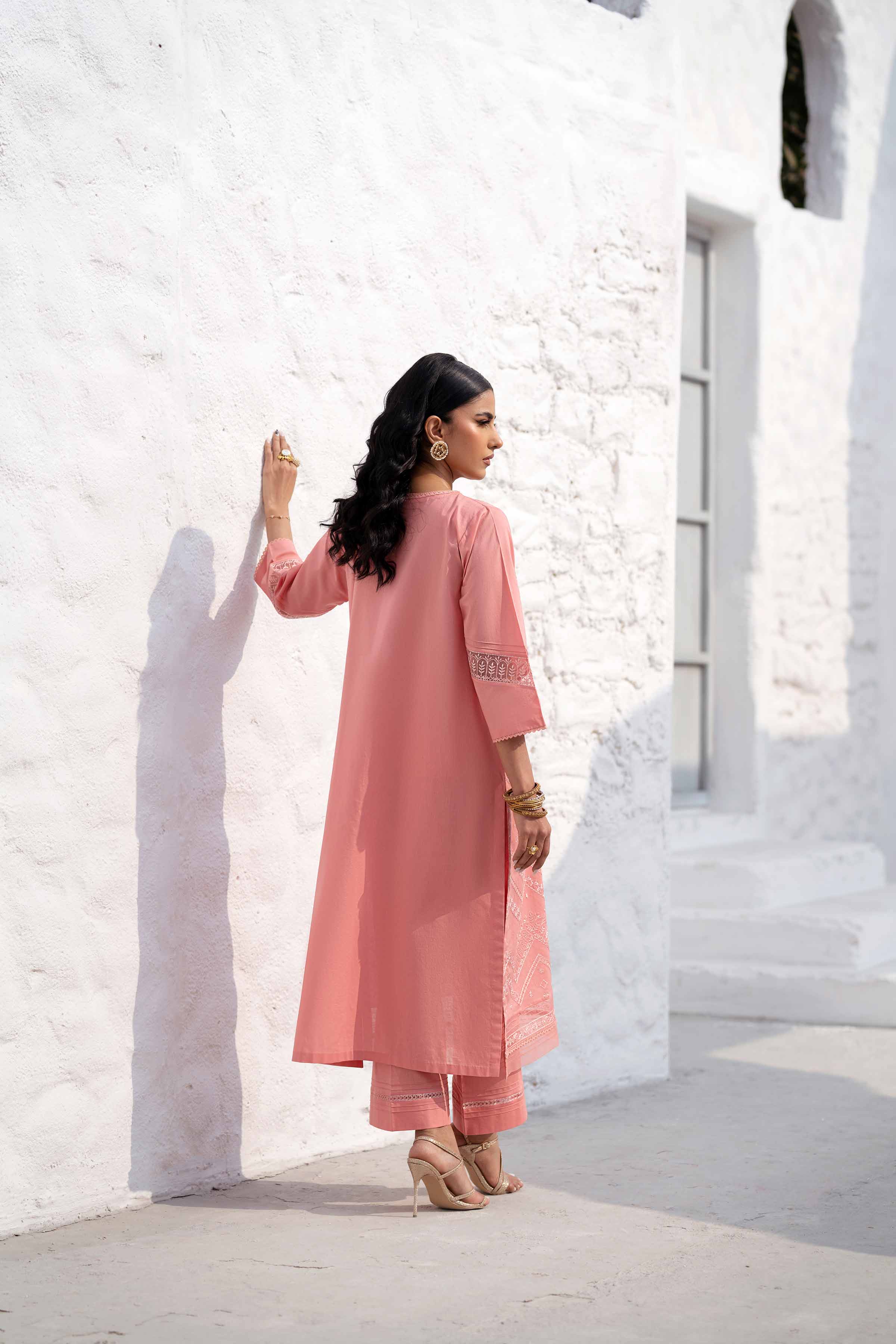 2 Piece - Embroidered Suit - KFS25-08 - Image 3