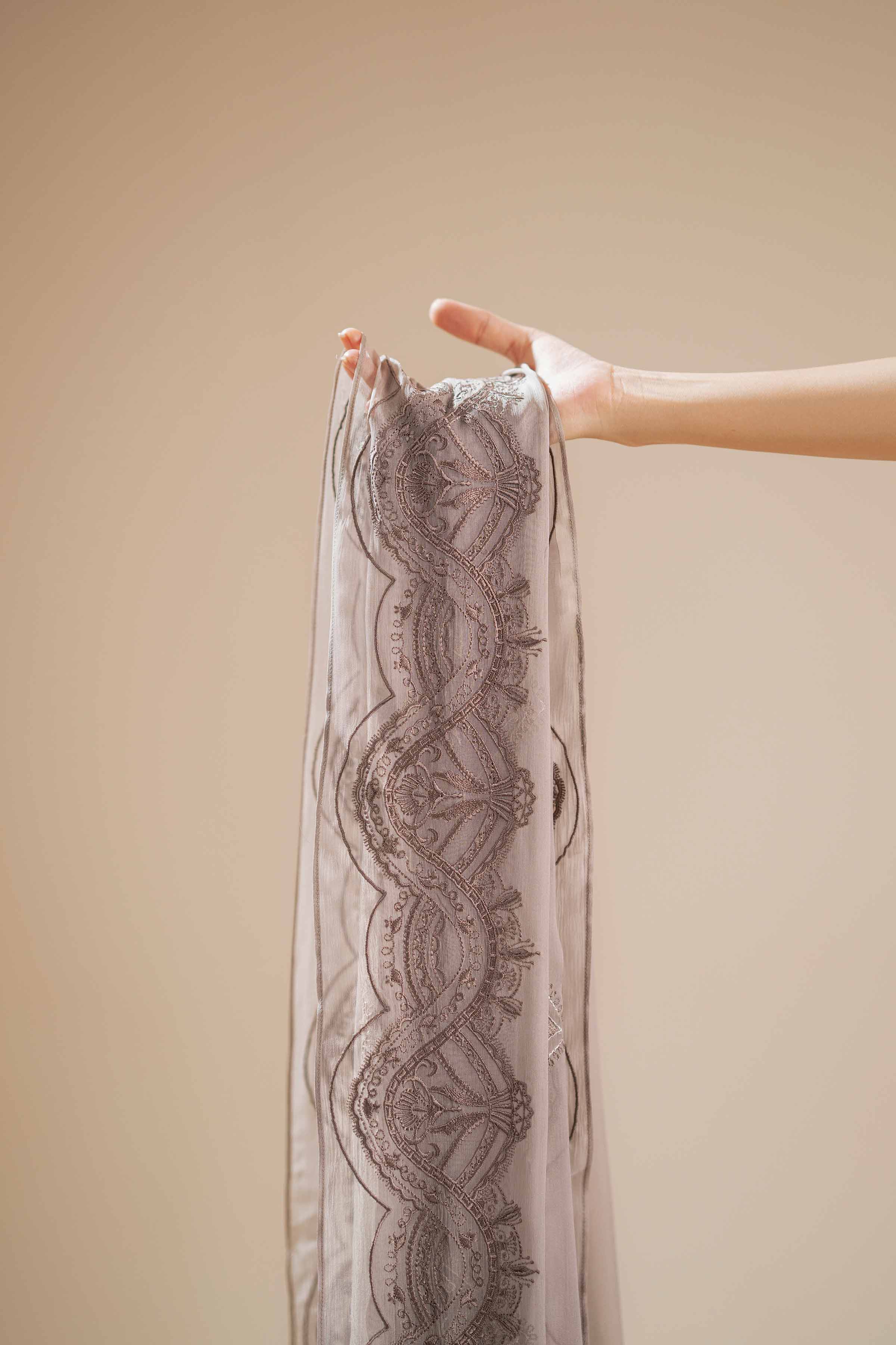 Embroidered Dupatta - KFS25-101 - Image 14