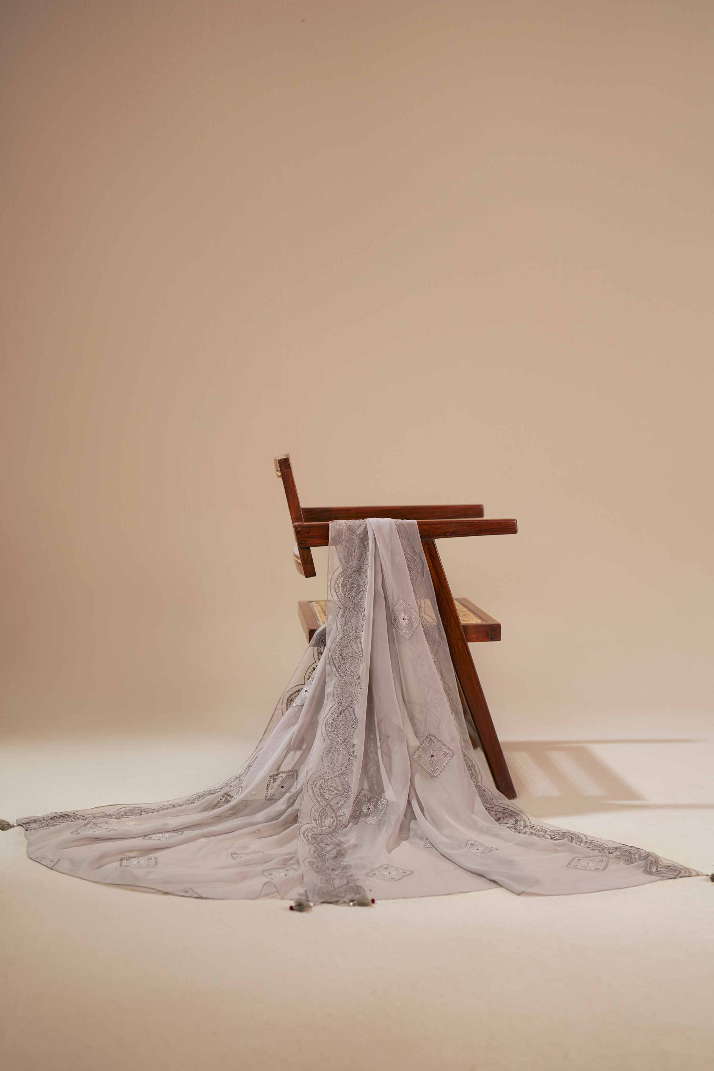 Embroidered Dupatta - KFS25-101 - Image 19
