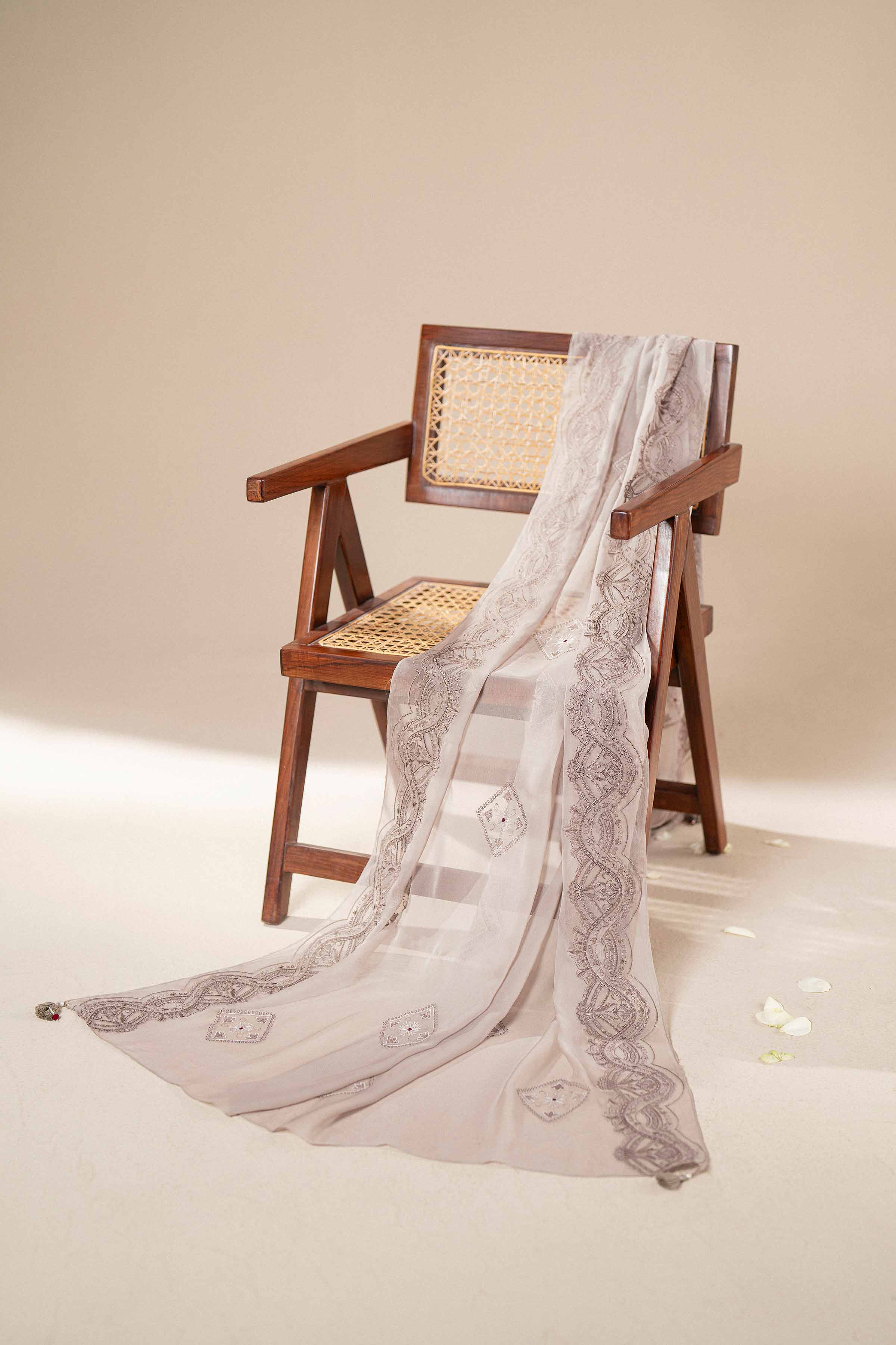 Embroidered Dupatta - KFS25-101 - Image 9