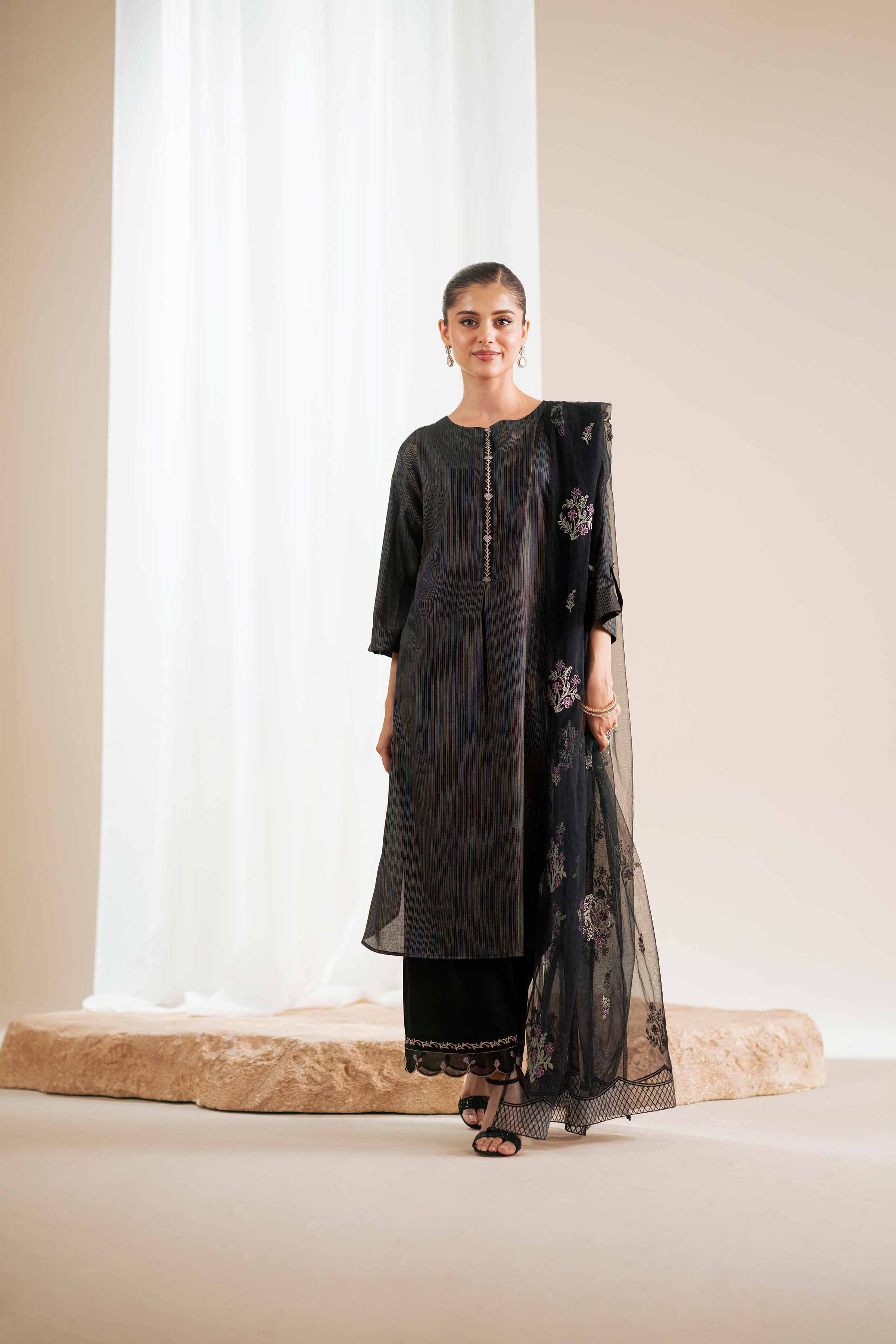 Embroidered Dupatta - KFS25-102 - Image 17