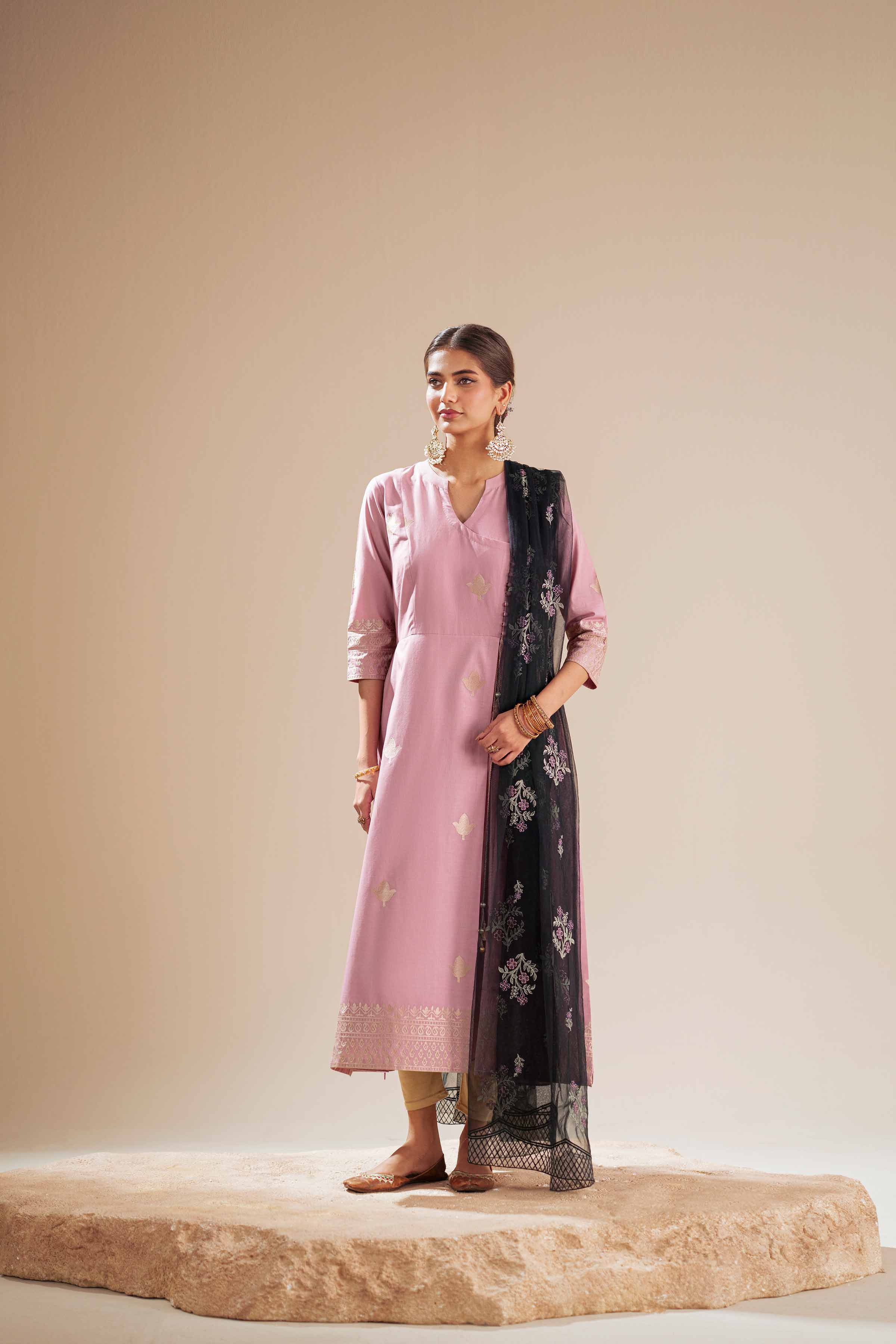 Embroidered Dupatta - KFS25-102 - Image 18