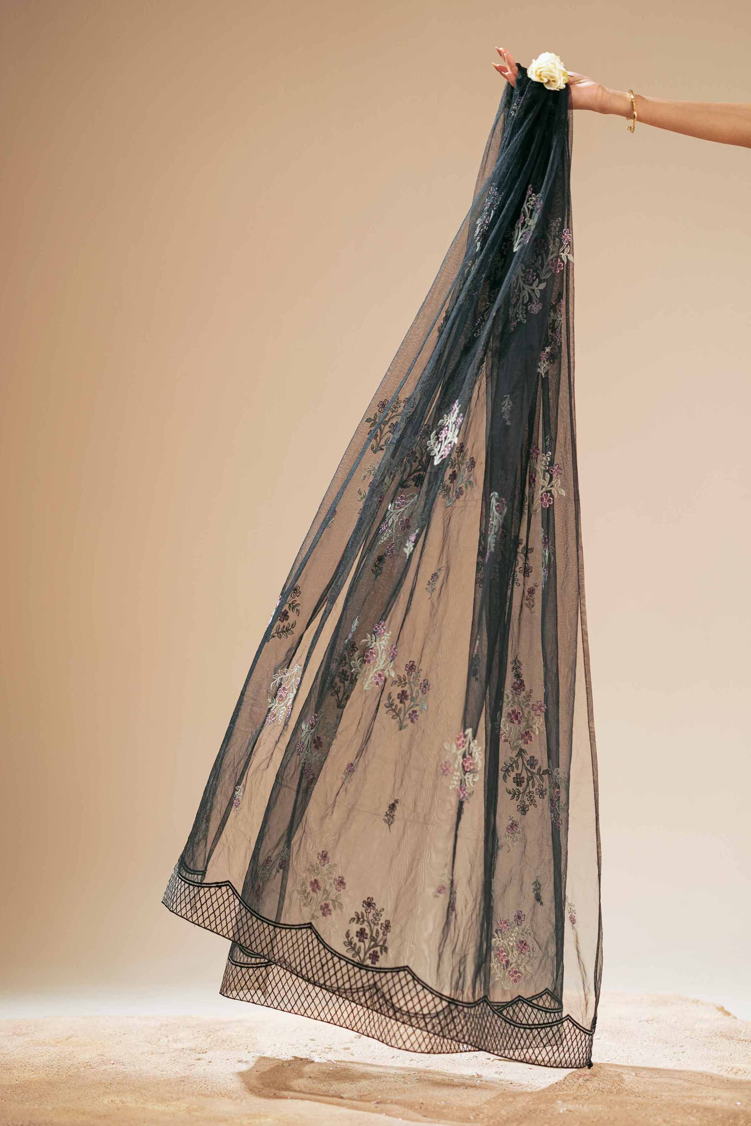 Embroidered Dupatta - KFS25-102 - Image 2