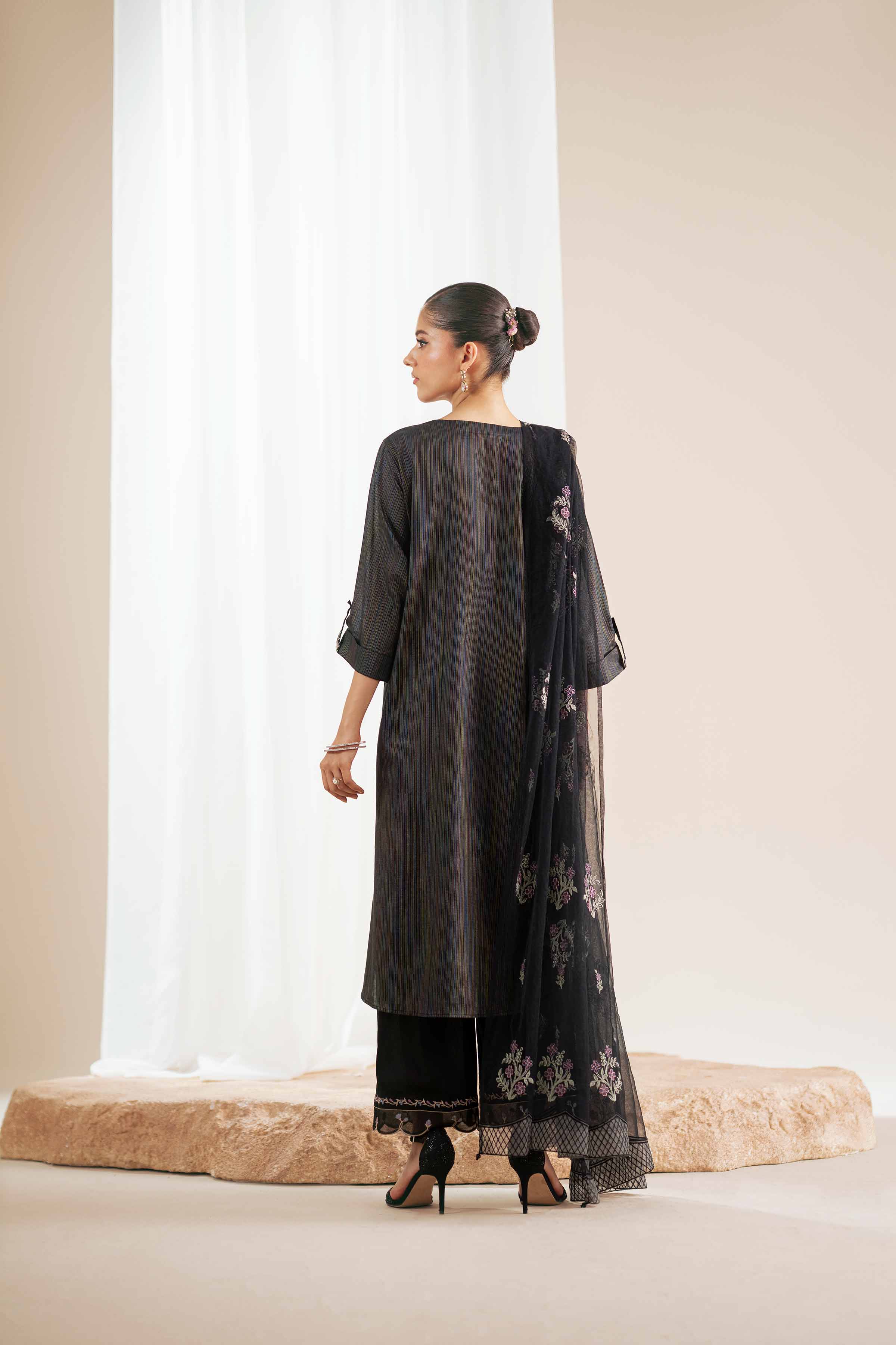 Embroidered Dupatta - KFS25-102 - Image 3