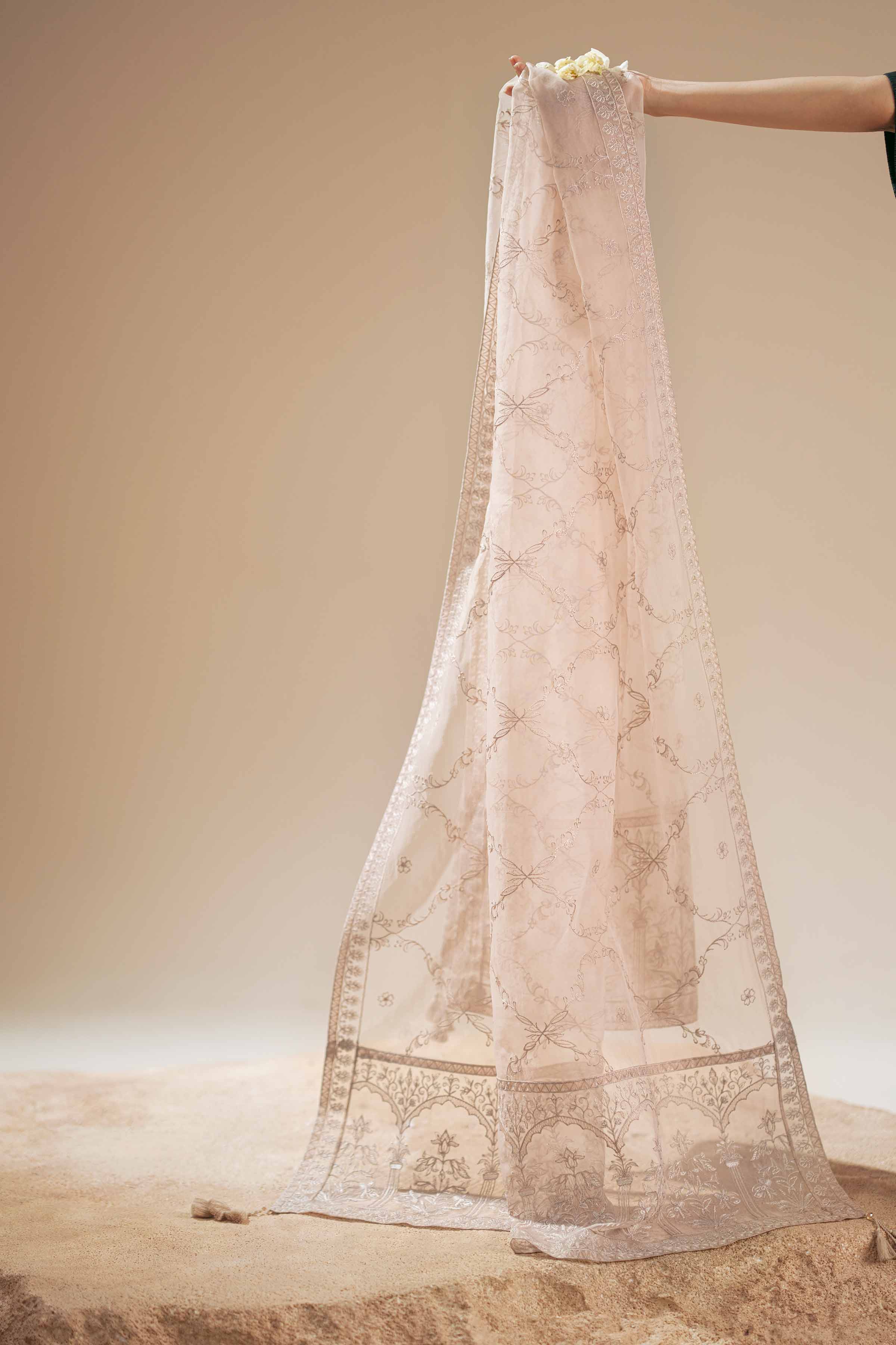 Embroidered Dupatta - KFS25-103 - Image 12