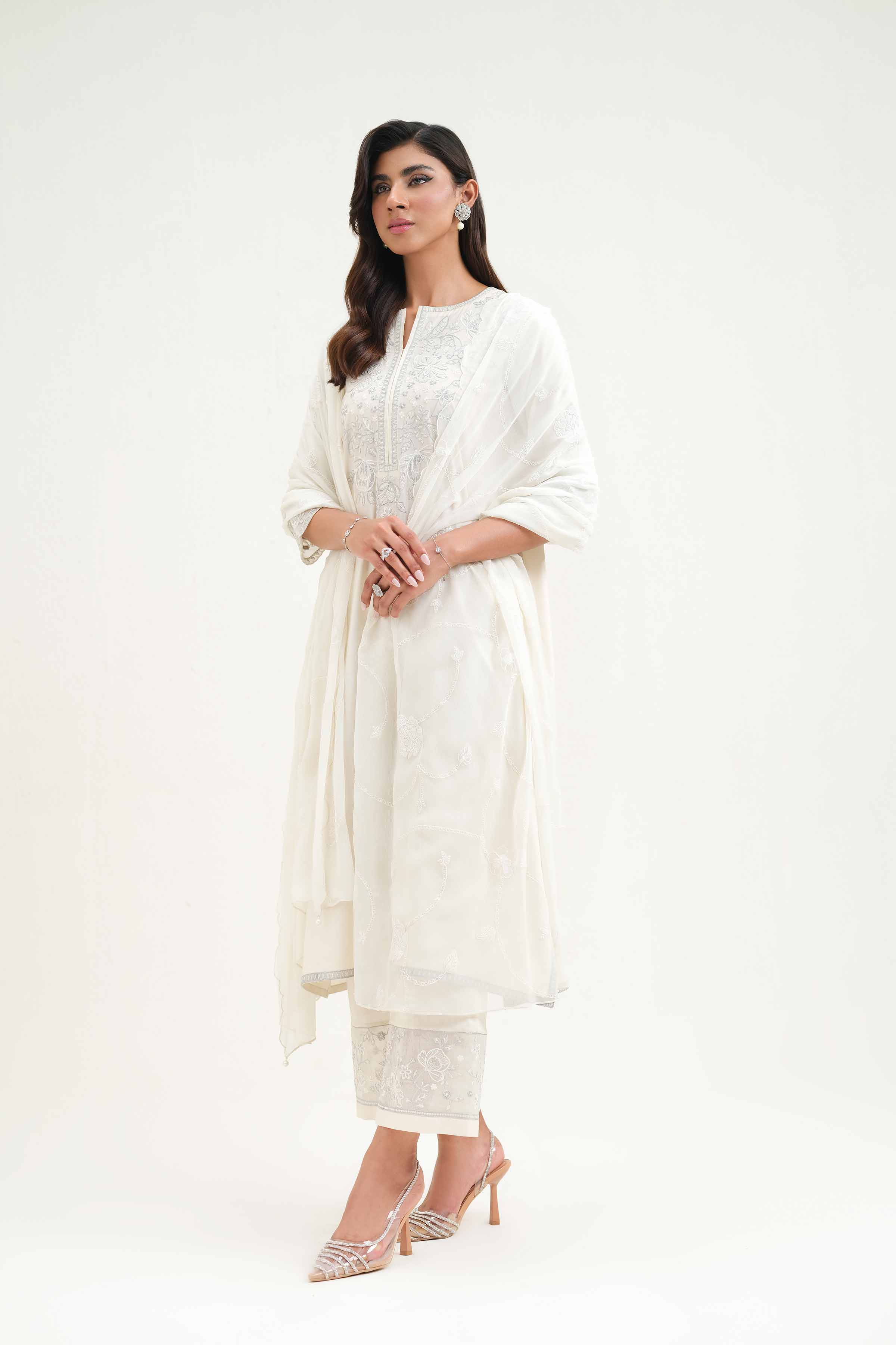 Embroidered Dupatta - KFS25-51 - Image 5