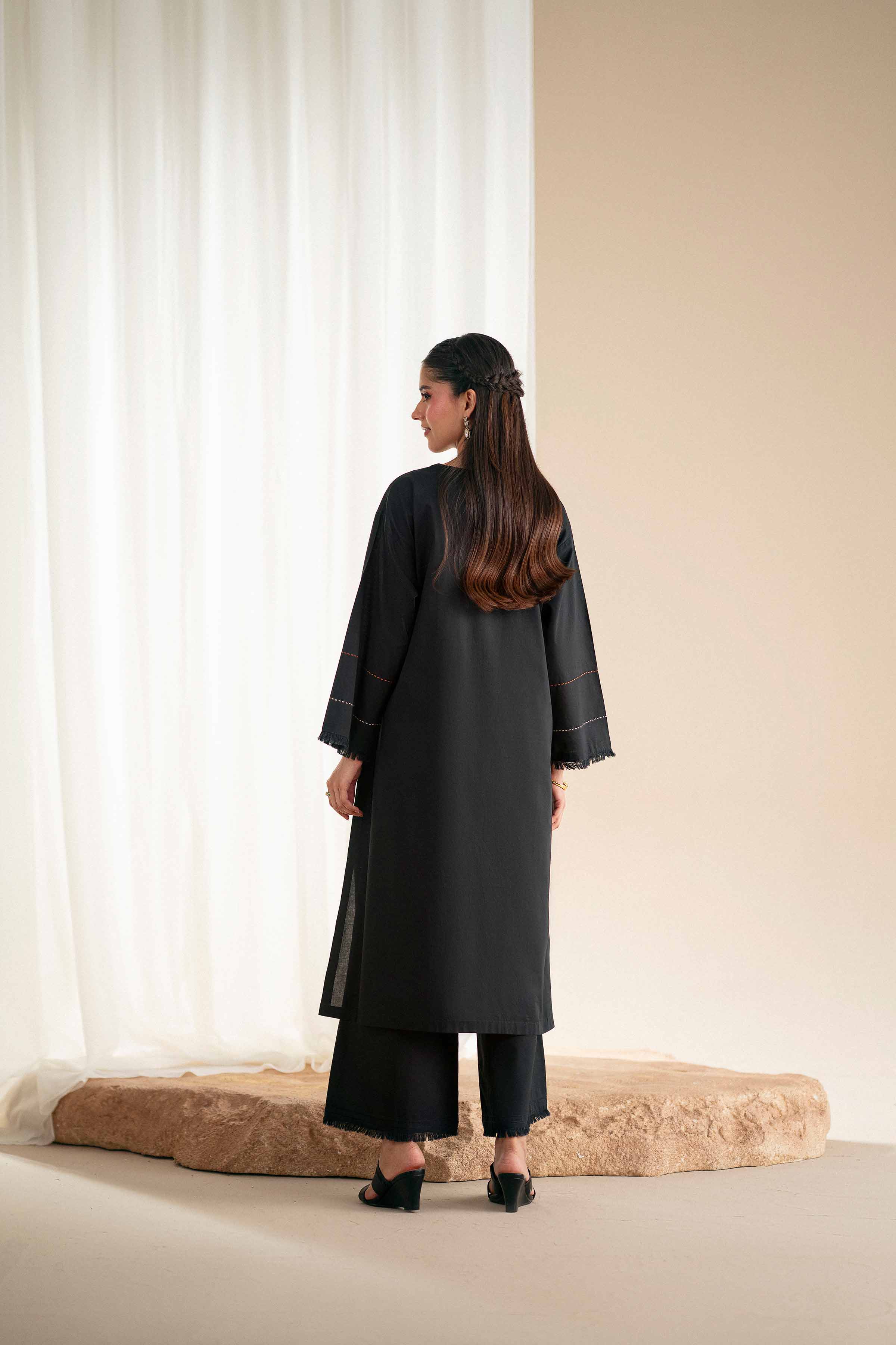 2 Piece - Embroidered Suit - KFS25-79 - Image 3