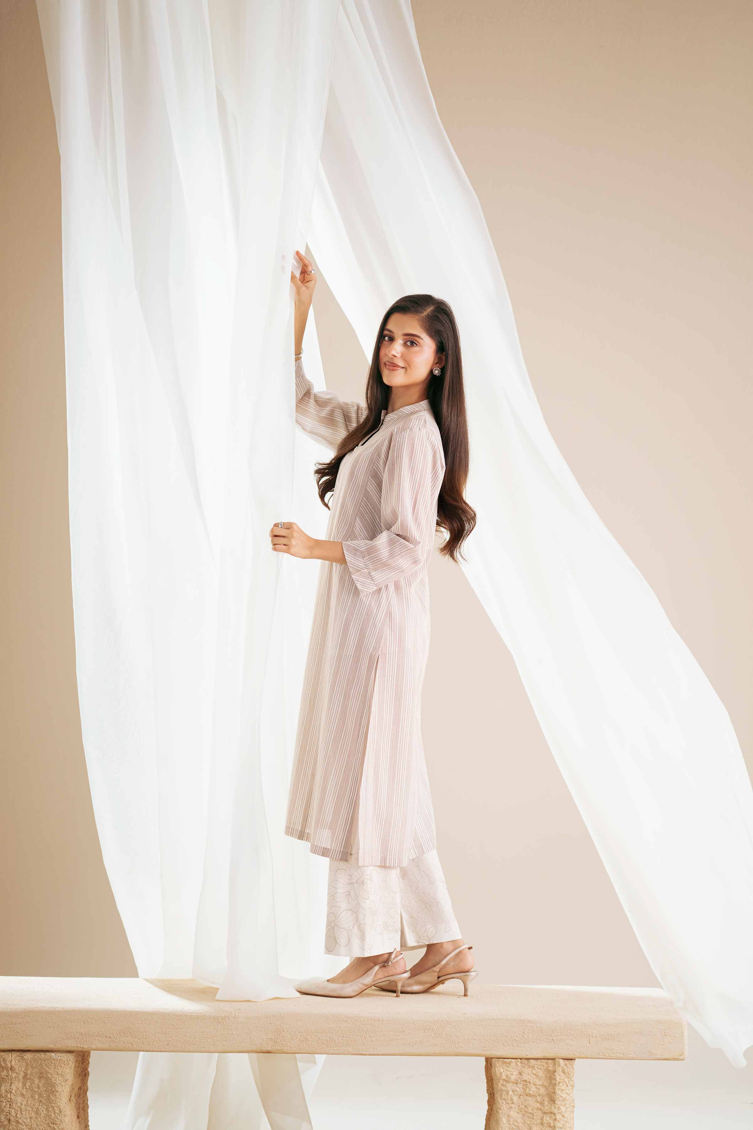 2 Piece - Embroidered Suit - KFS25-93 - Image 10