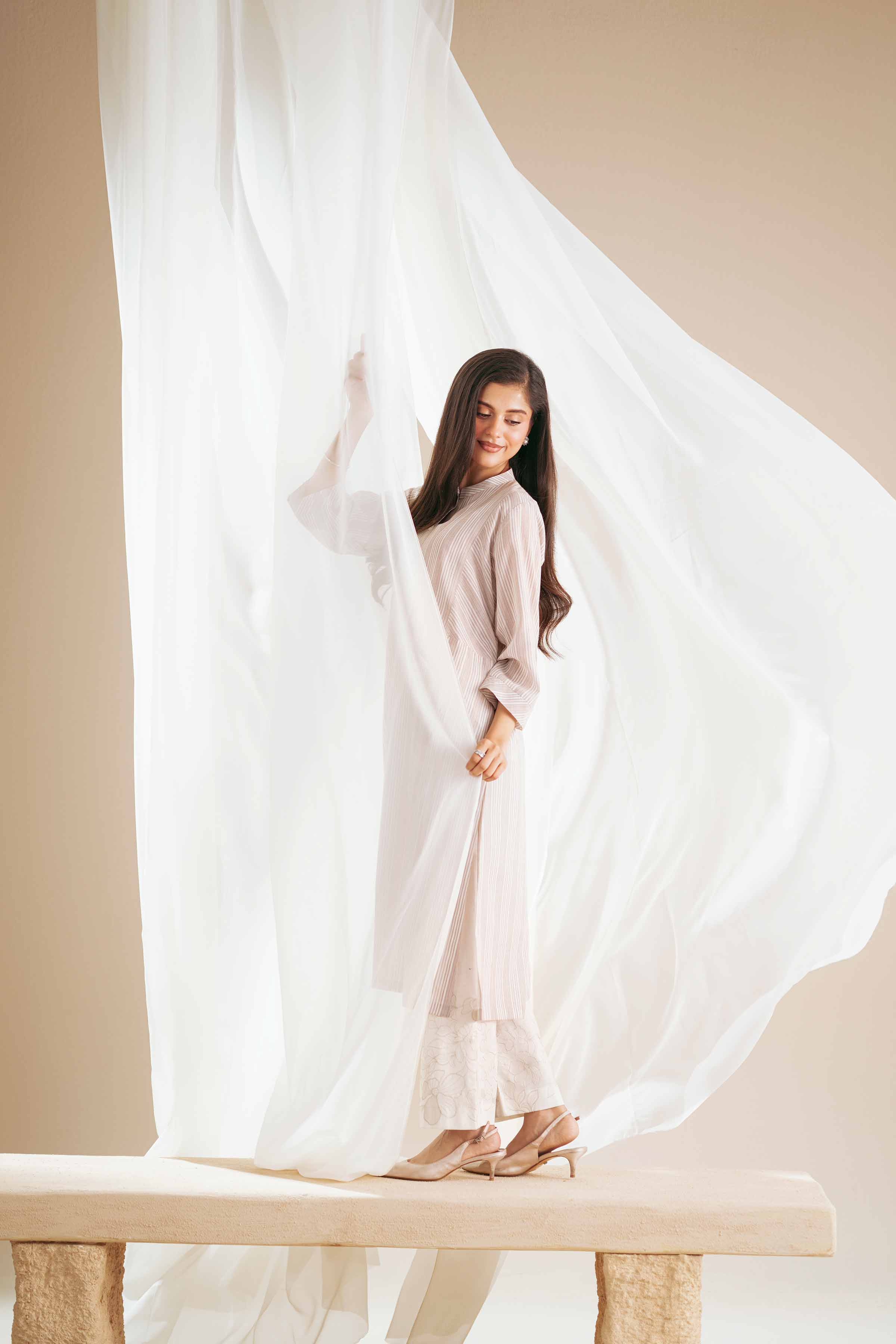 2 Piece - Embroidered Suit - KFS25-93 - Image 12