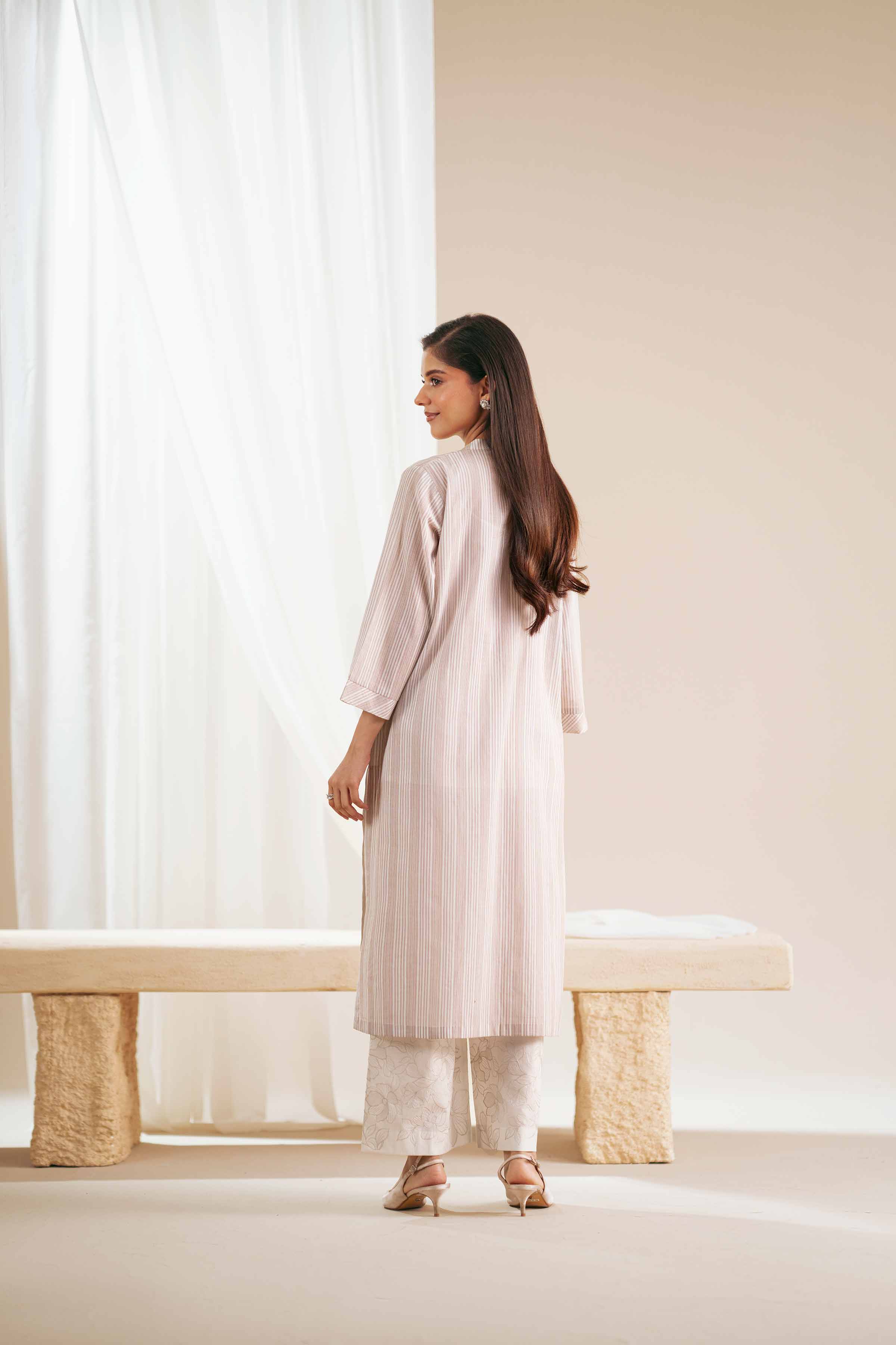 2 Piece - Embroidered Suit - KFS25-93 - Image 7