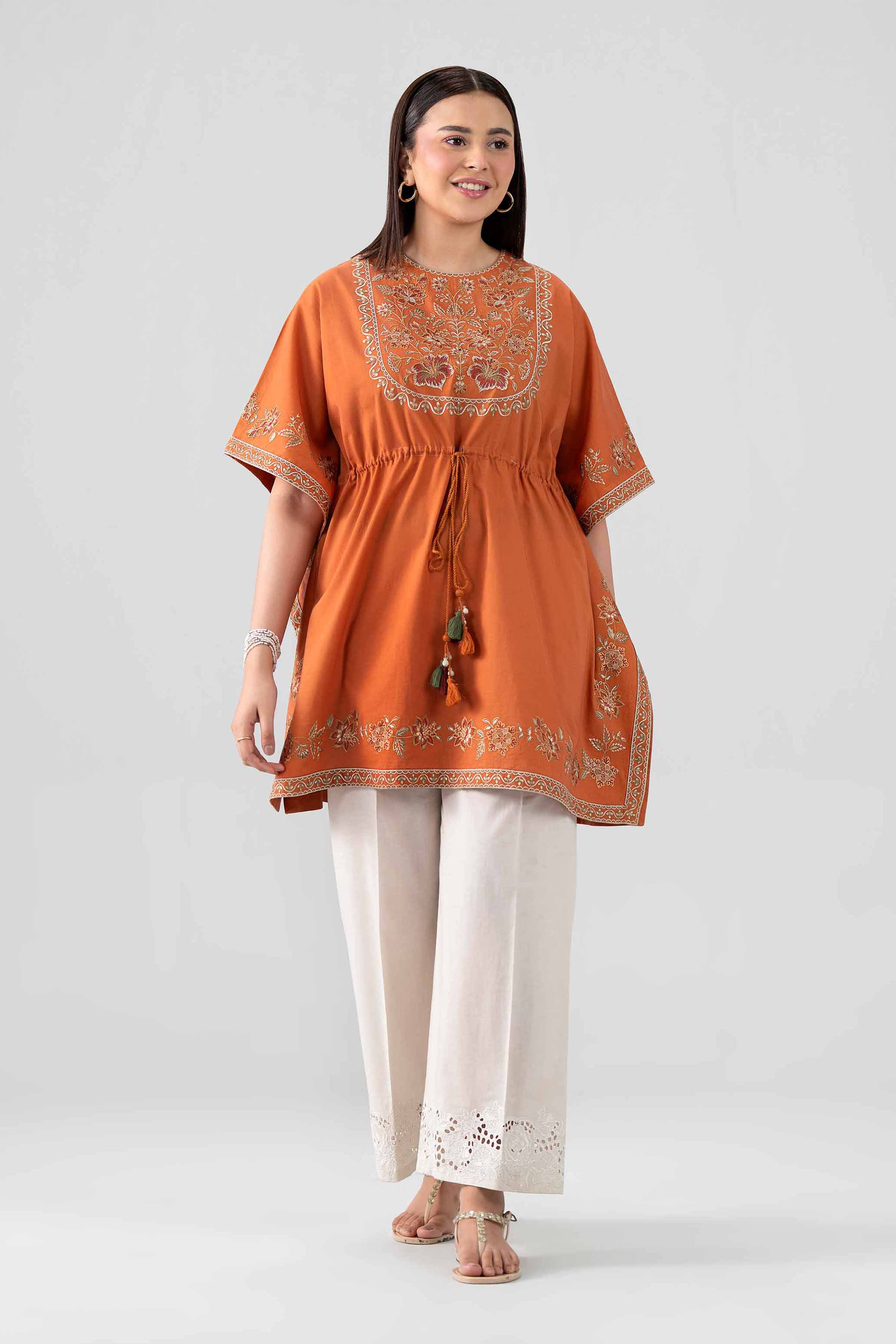 2 Piece - Embroidered Suit - KFS26-14 - Image 6