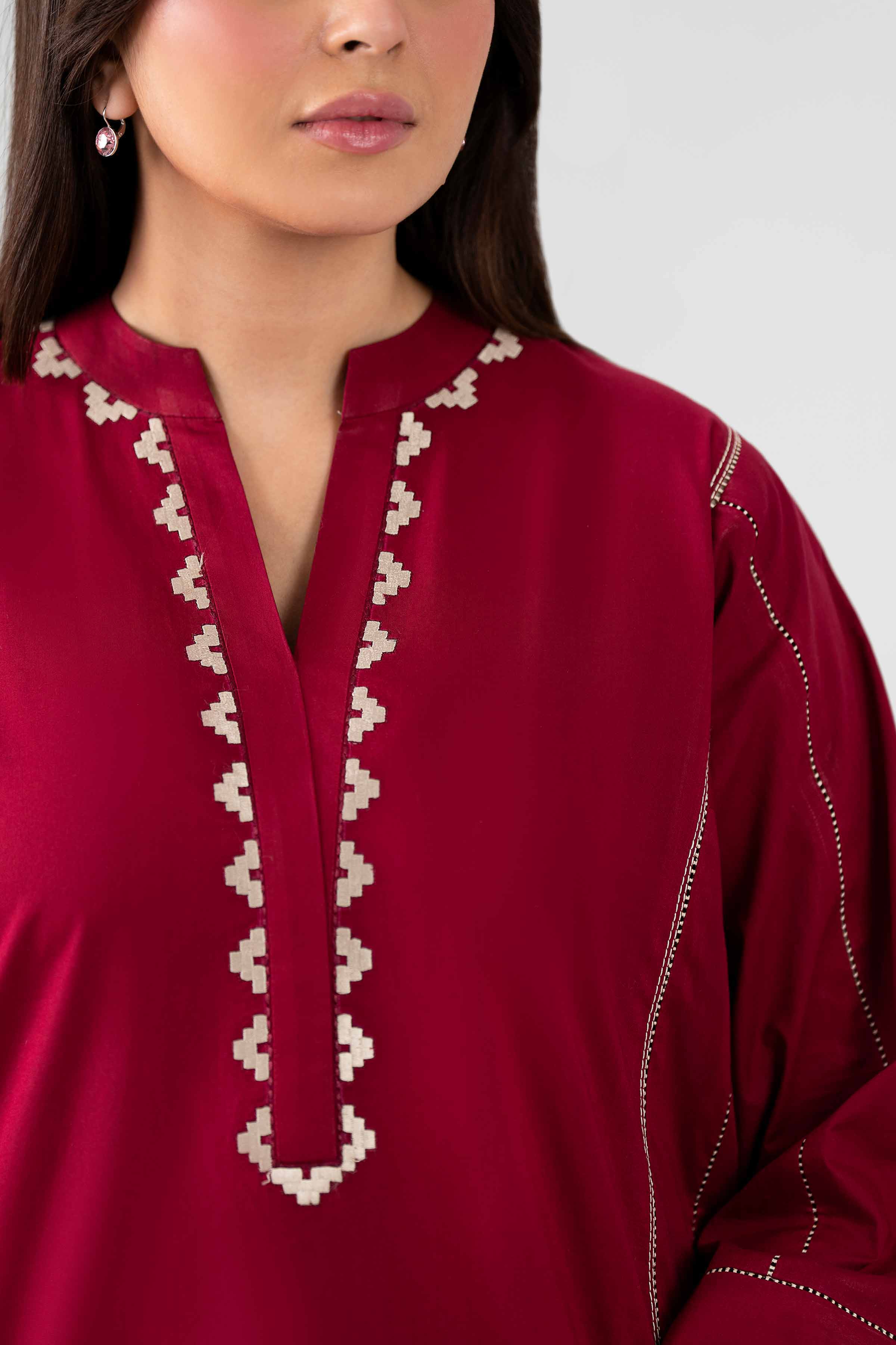 2 Piece - Embroidered Suit - KFS26-26 - Image 8