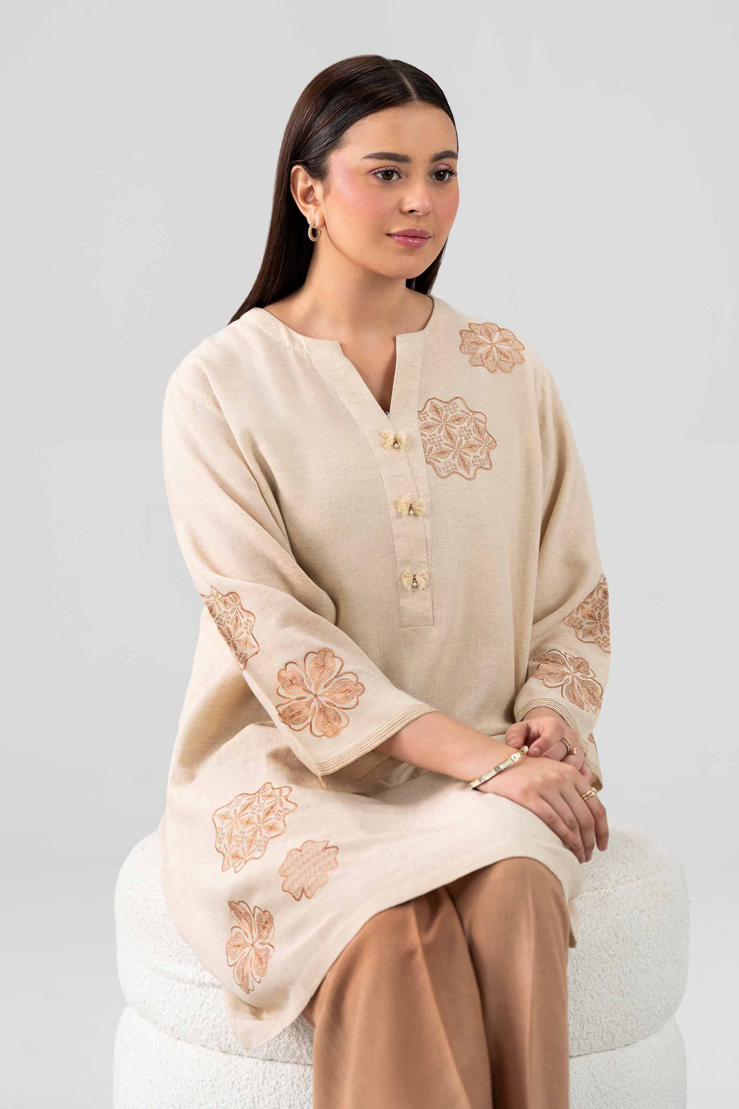 2 Piece - Embroidered Suit - KFS26-31 - Image 8