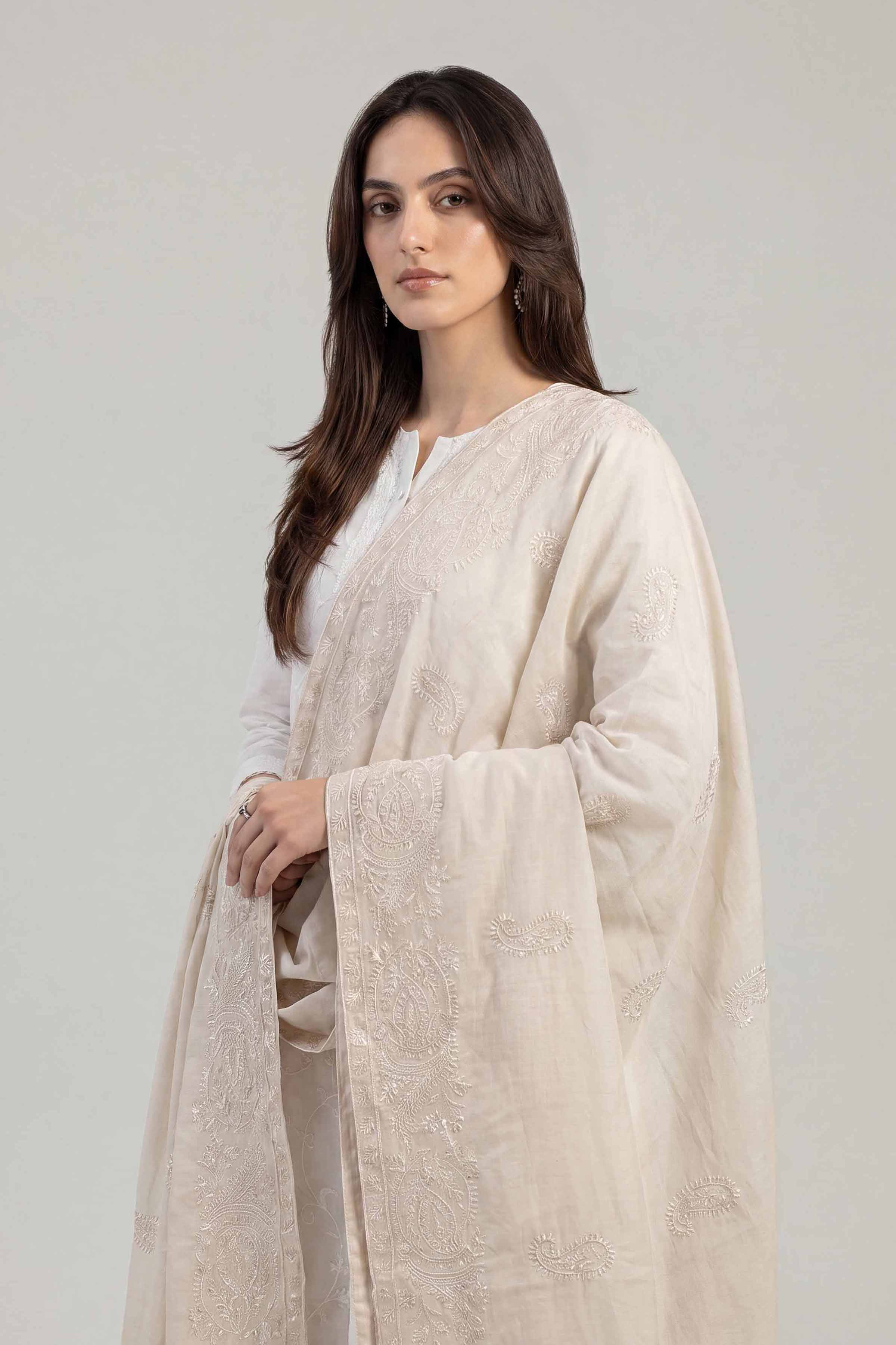 Embroidered Dupatta - KFS26-84 - Image 2
