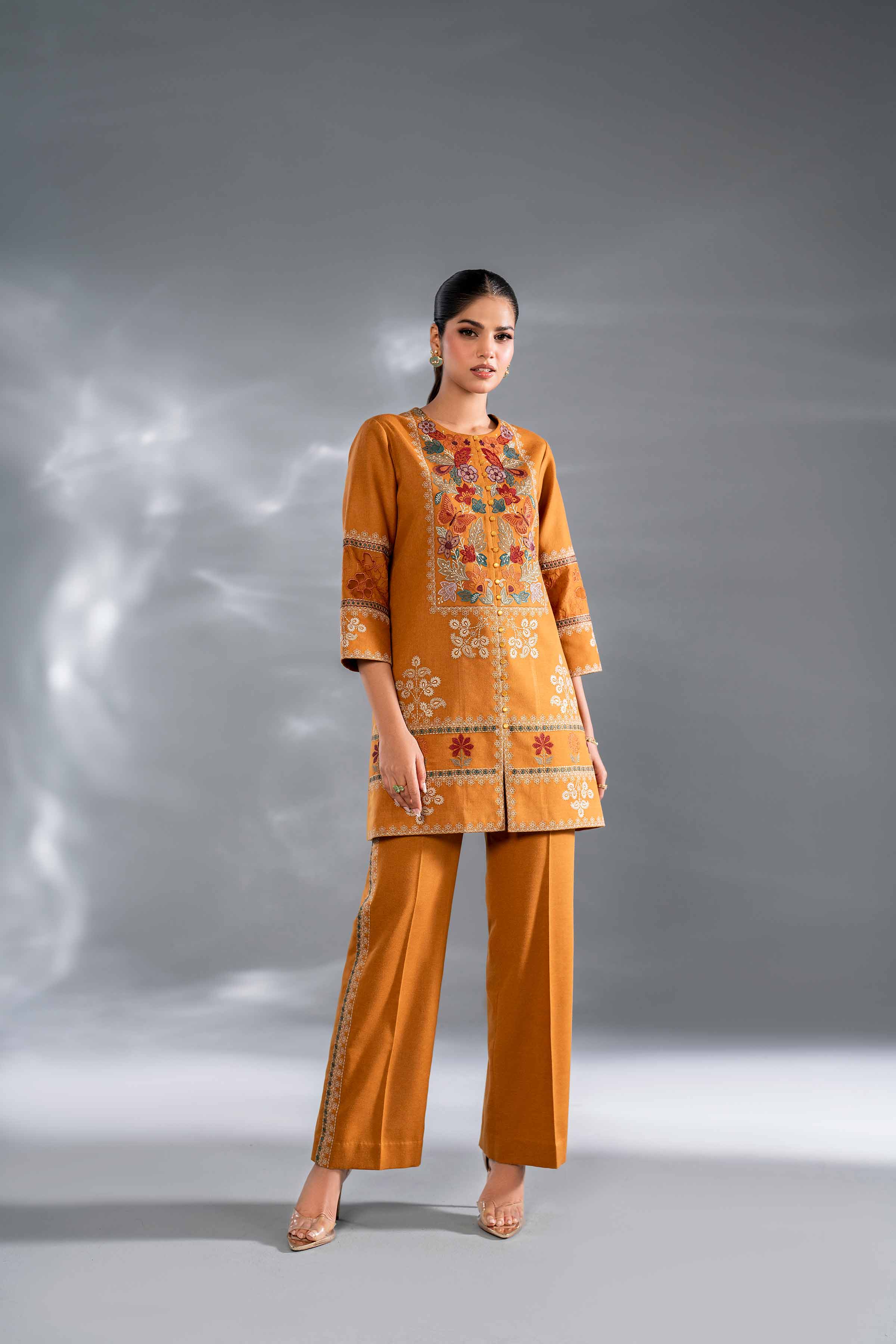 2 Piece - Embroidered Suit - KFW24-100 - Image 4