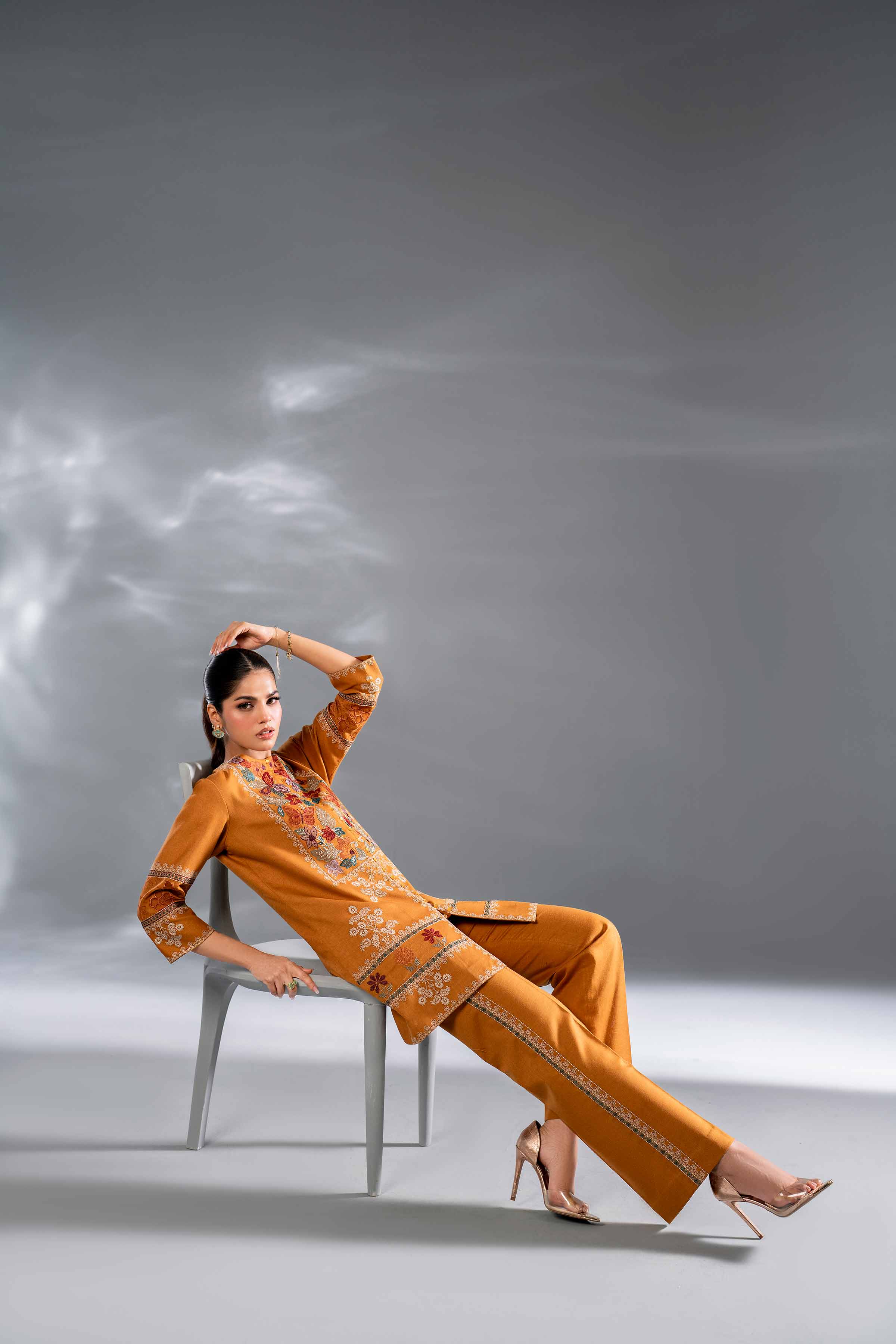 2 Piece - Embroidered Suit - KFW24-100 - Image 7