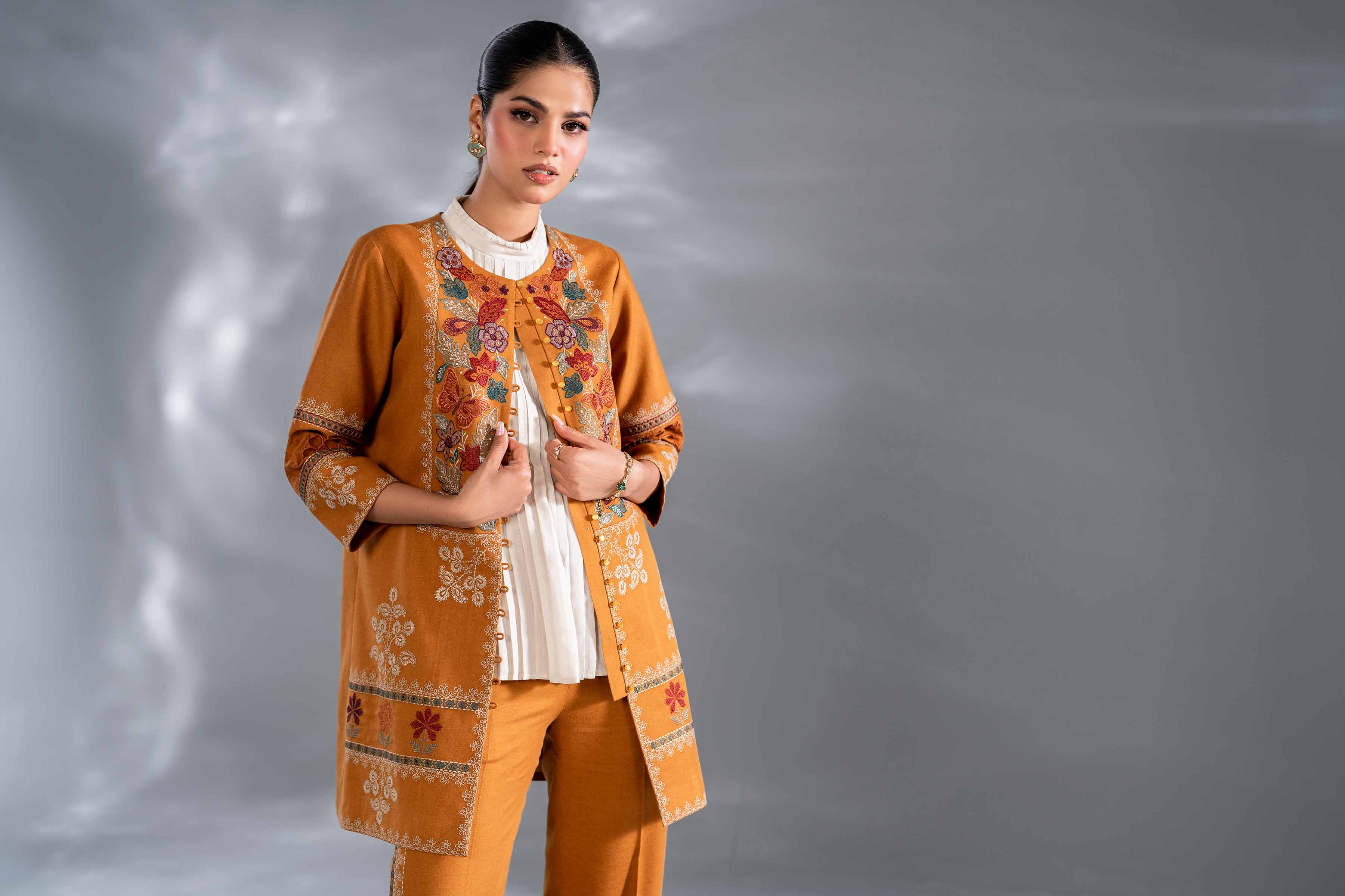 2 Piece - Embroidered Suit - KFW24-100 - Image 9