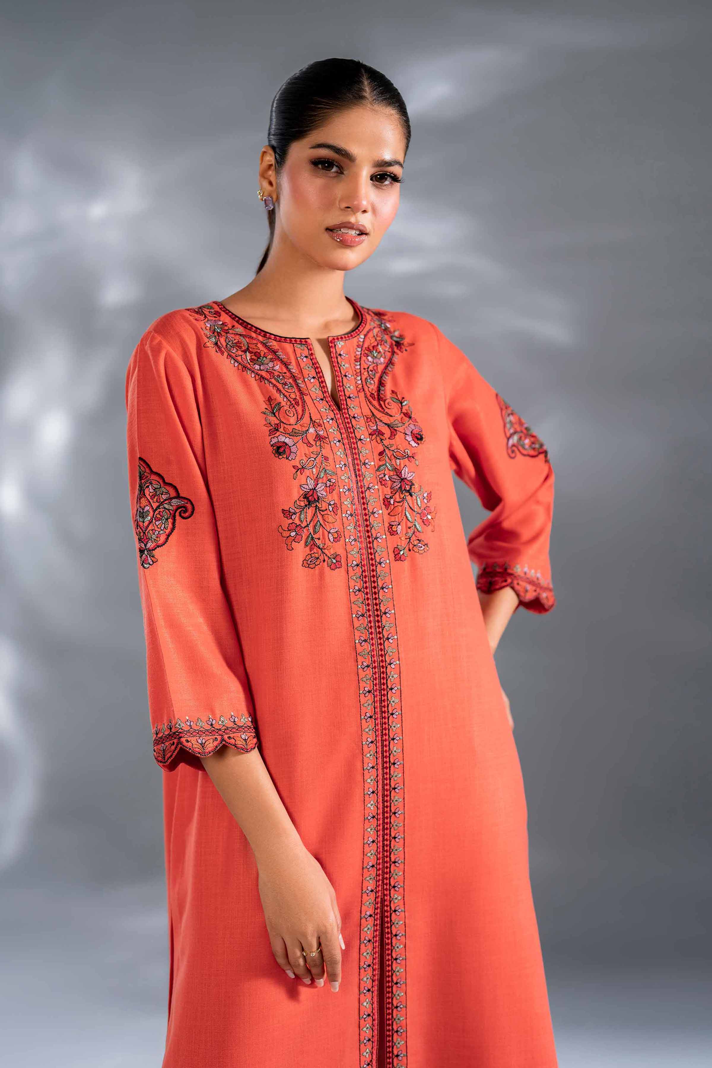 2 Piece - Embroidered Suit - KFW24-106 - Image 2