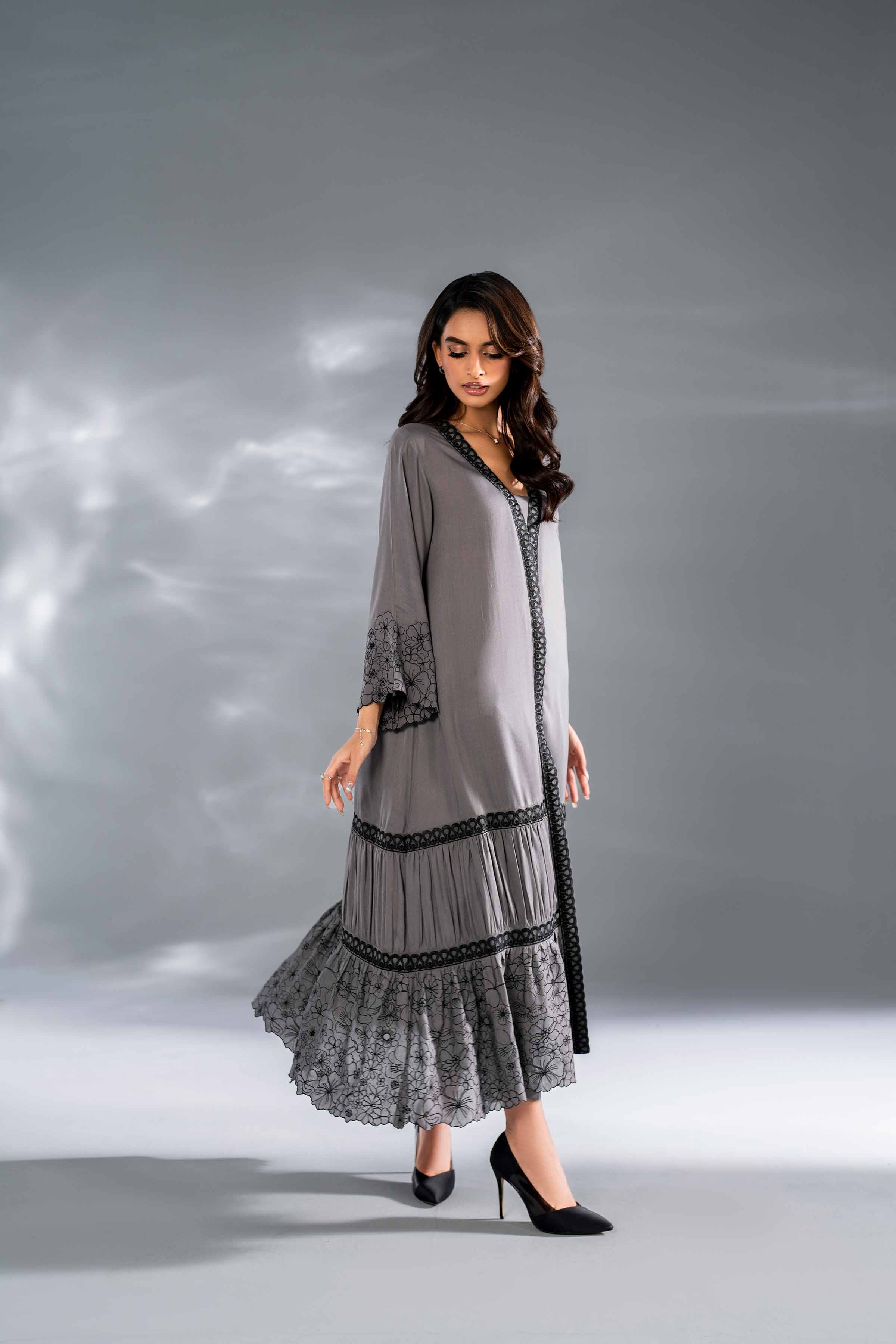 2 Piece - Embroidered Suit - KFW24-108 - Image 5
