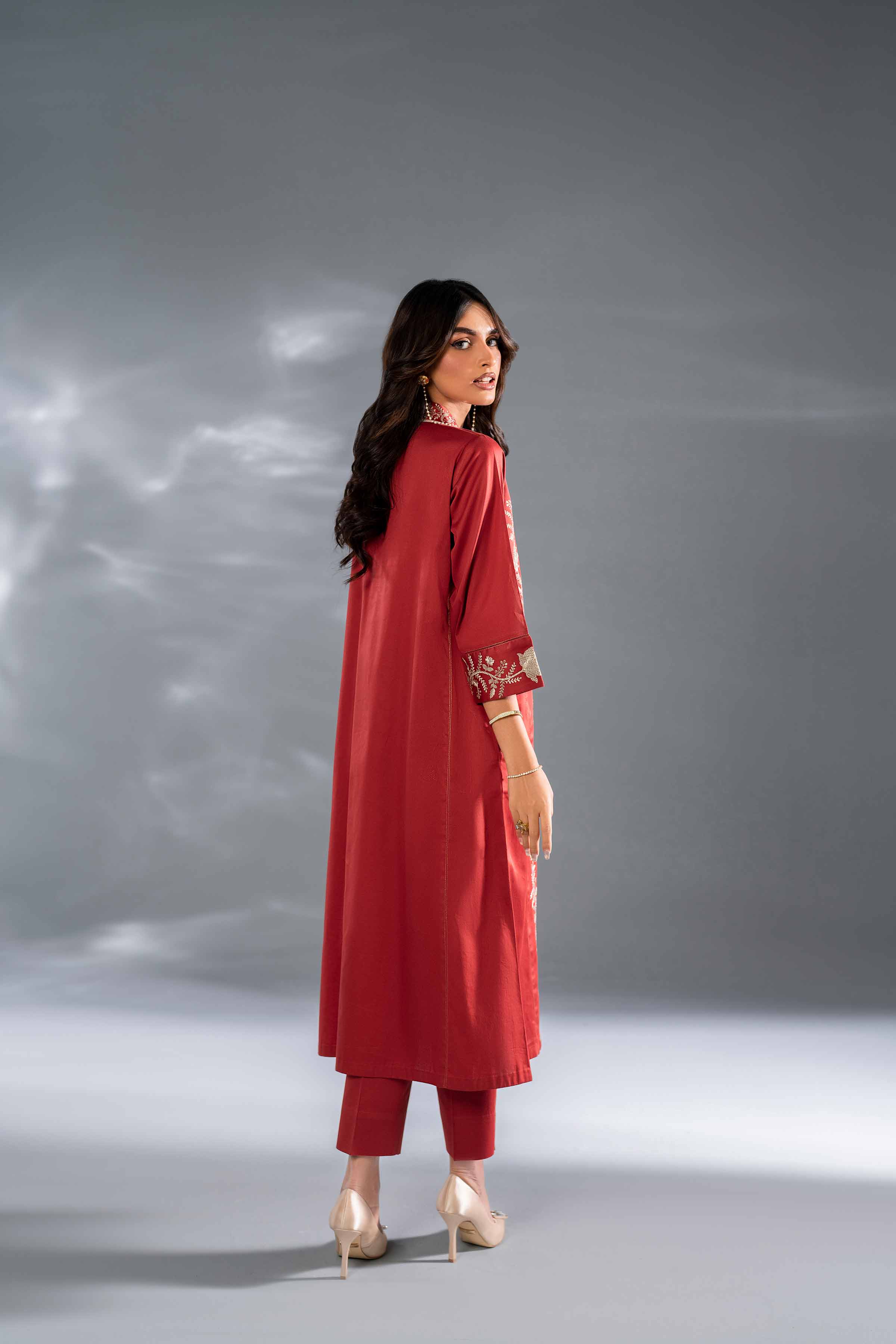 2 Piece - Embroidered Suit - KFW24-109 - Image 3