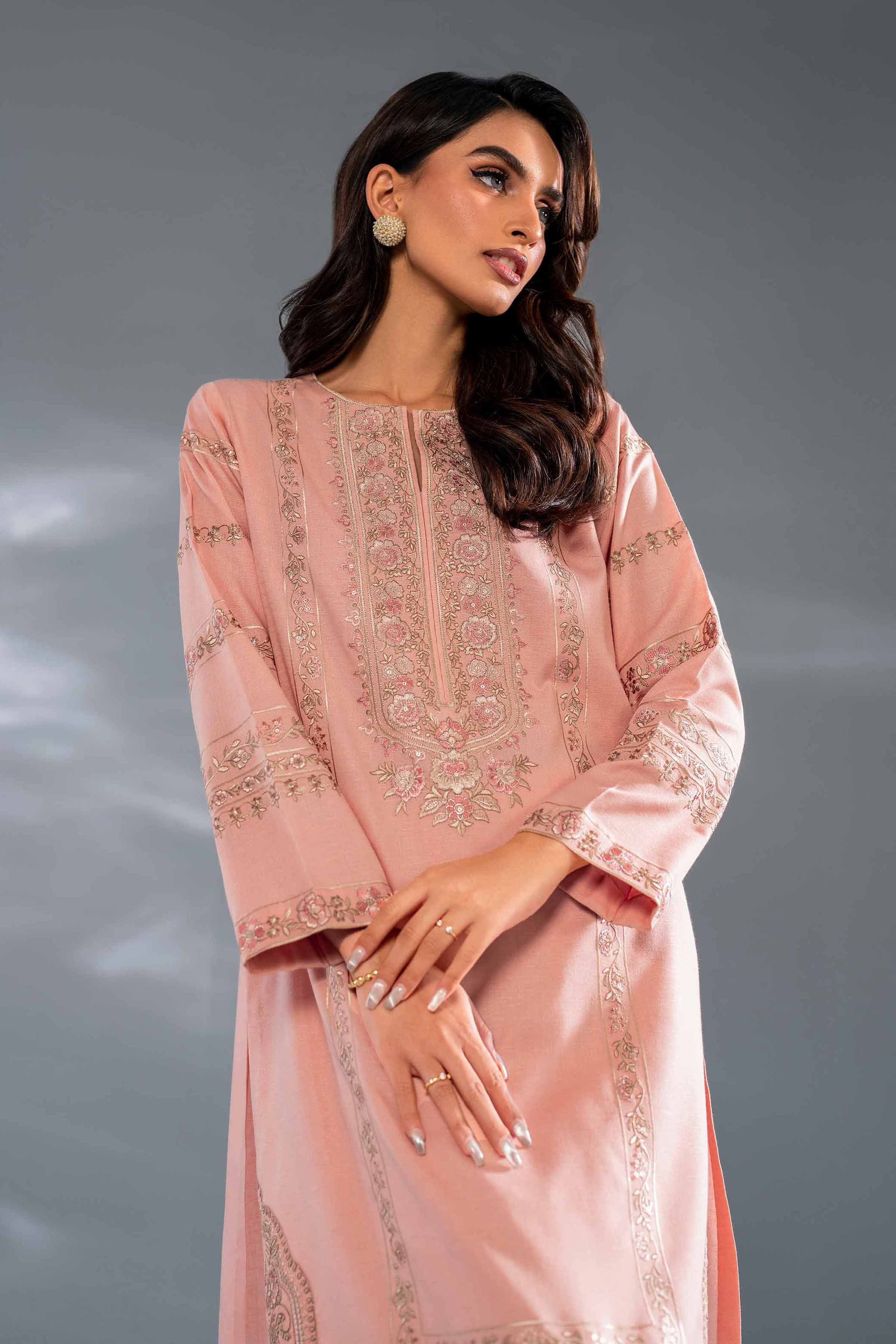 2 Piece - Embroidered Suit - KFW24-111 - Image 2