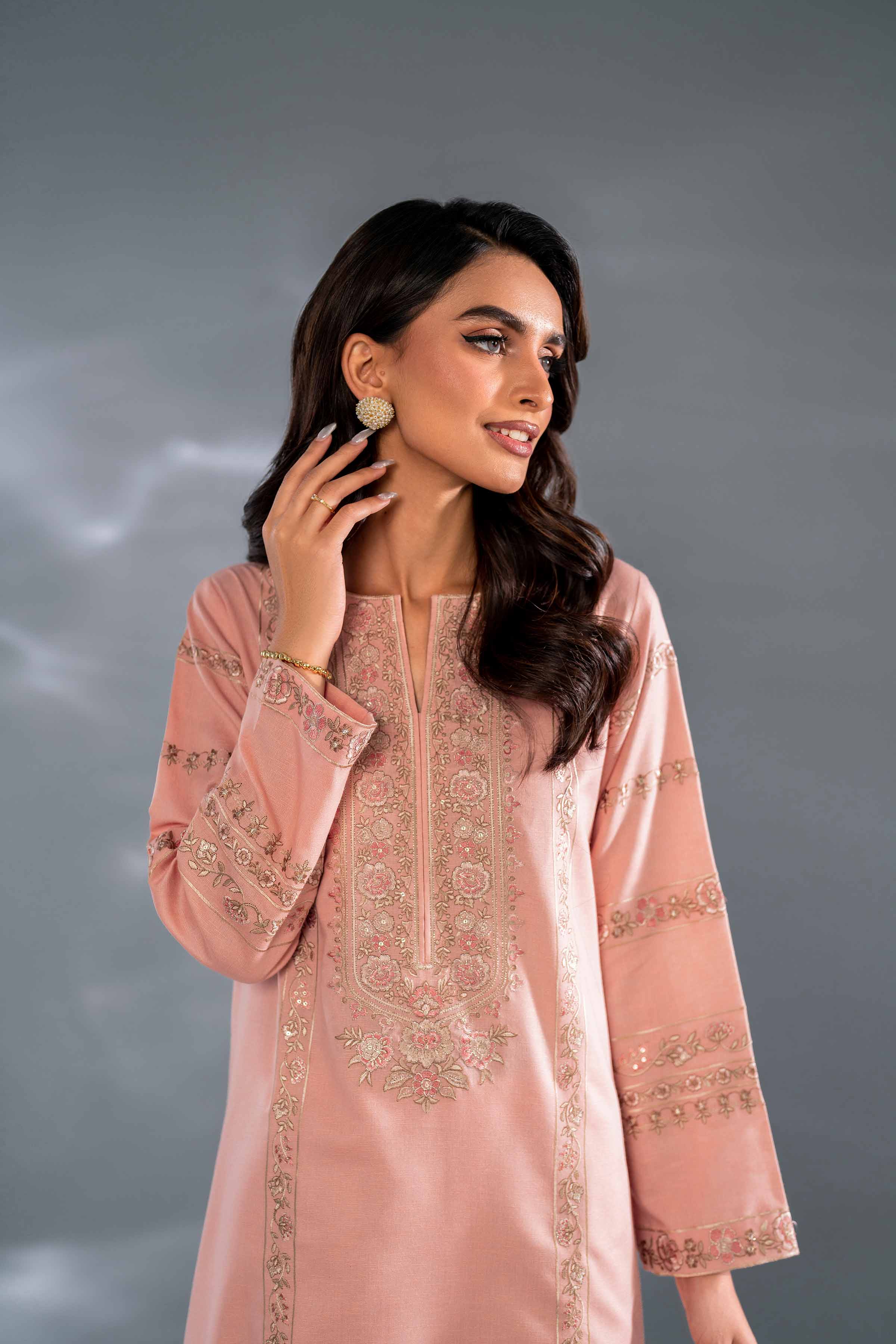 2 Piece - Embroidered Suit - KFW24-111 - Image 6